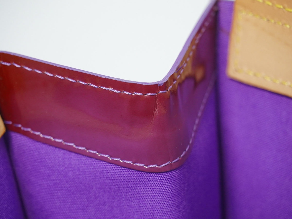 Louis Vuitton Stanton Monogram Vernis Purple Leather Tote Bag Bag (Pre-Owned)