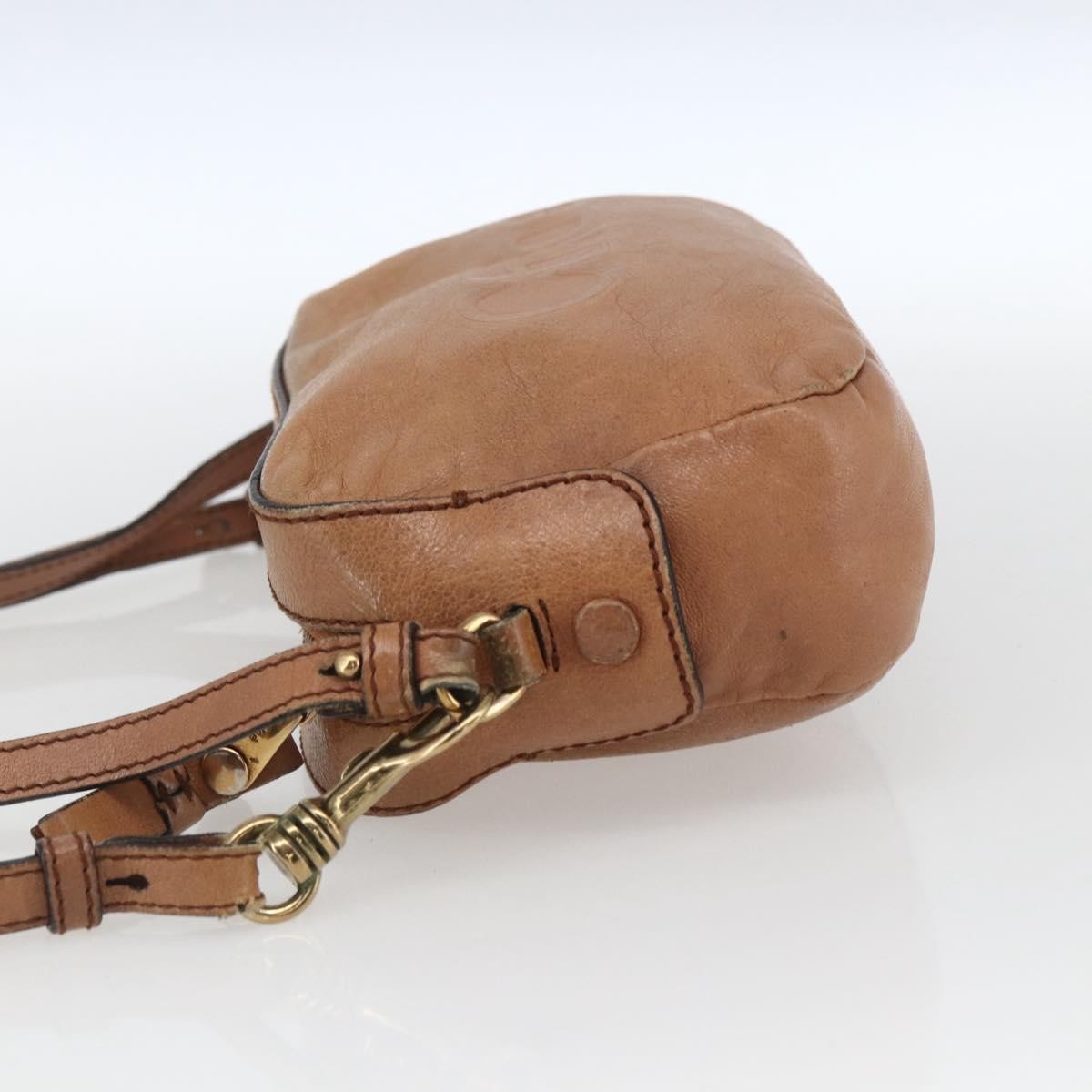 Chloe Vintage Leather Brown Leather Shoulder Bag Bag (Pre-Owned)