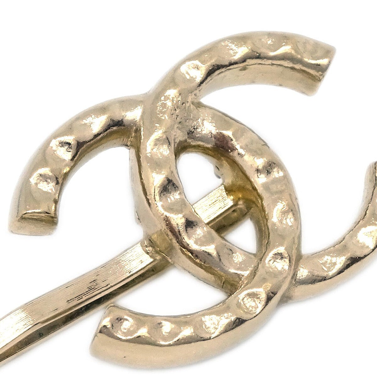 Chanel Cc Hair Pin Set Metal With Faux Pearl Gold Gold_Plated Head Accessory Accessory (Pre-Owned)