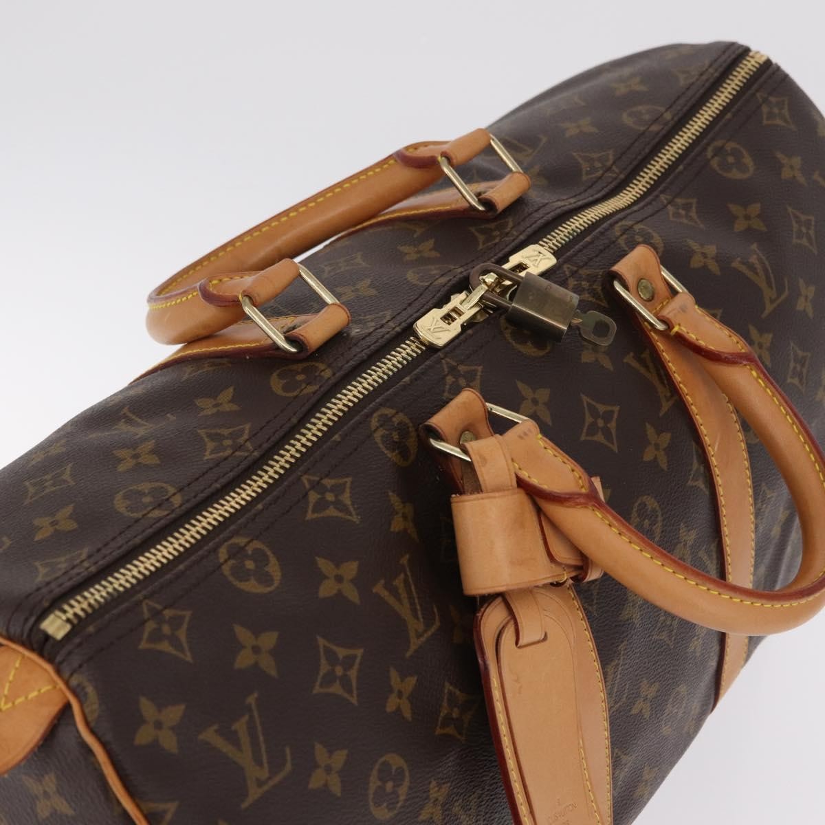 Louis Vuitton Keepall Monogram Canvas Brown Canvas Travel Bag Bag (Pre-Owned)