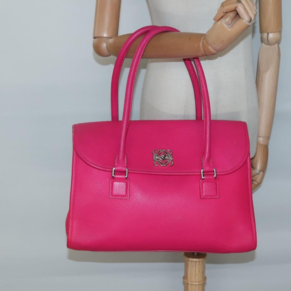Loewe Alamo Leather Pink Leather Handbag (Pre-Owned)