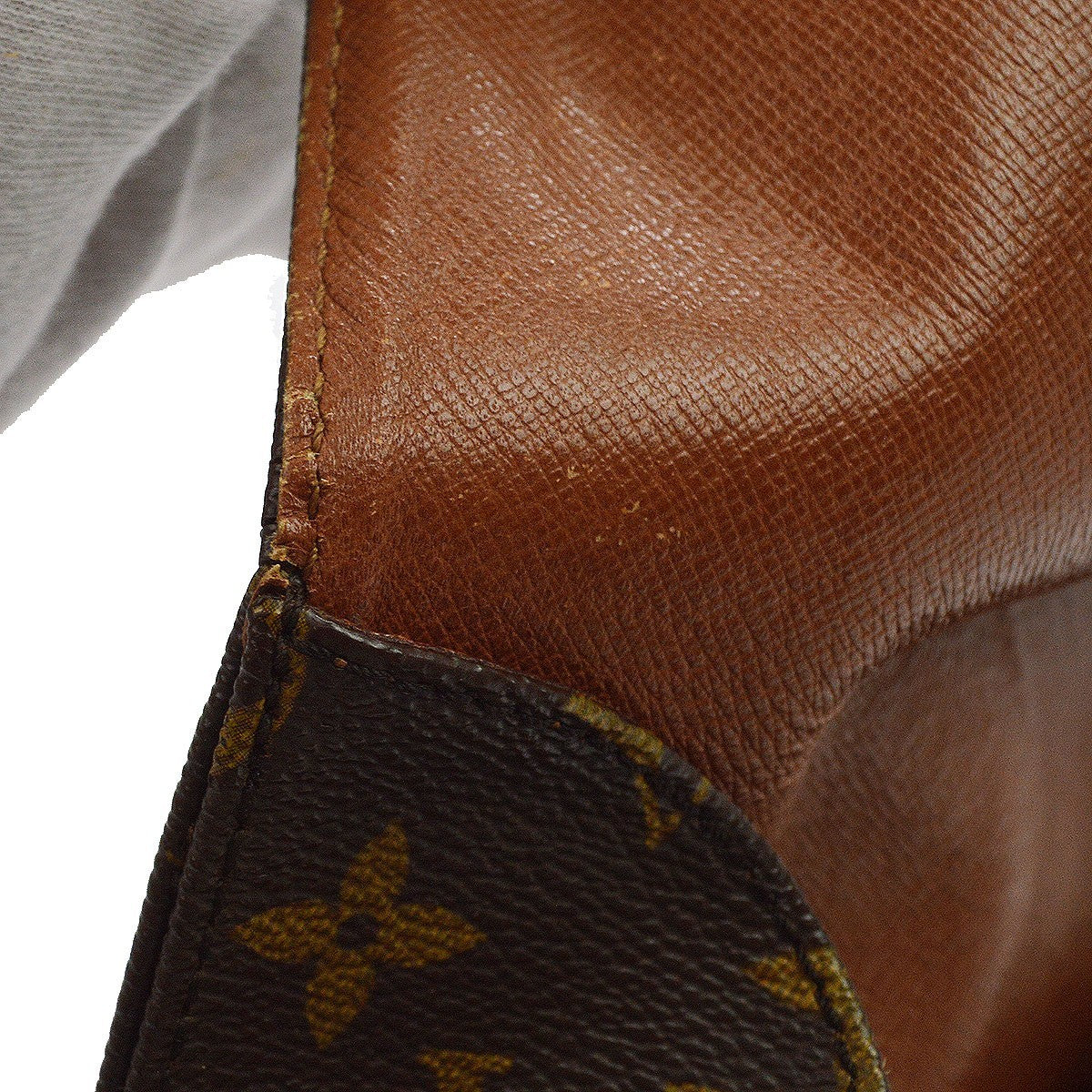 Louis Vuitton Cartouchiere Monogram Canvas Brown Canvas Handbag (Pre-Owned)