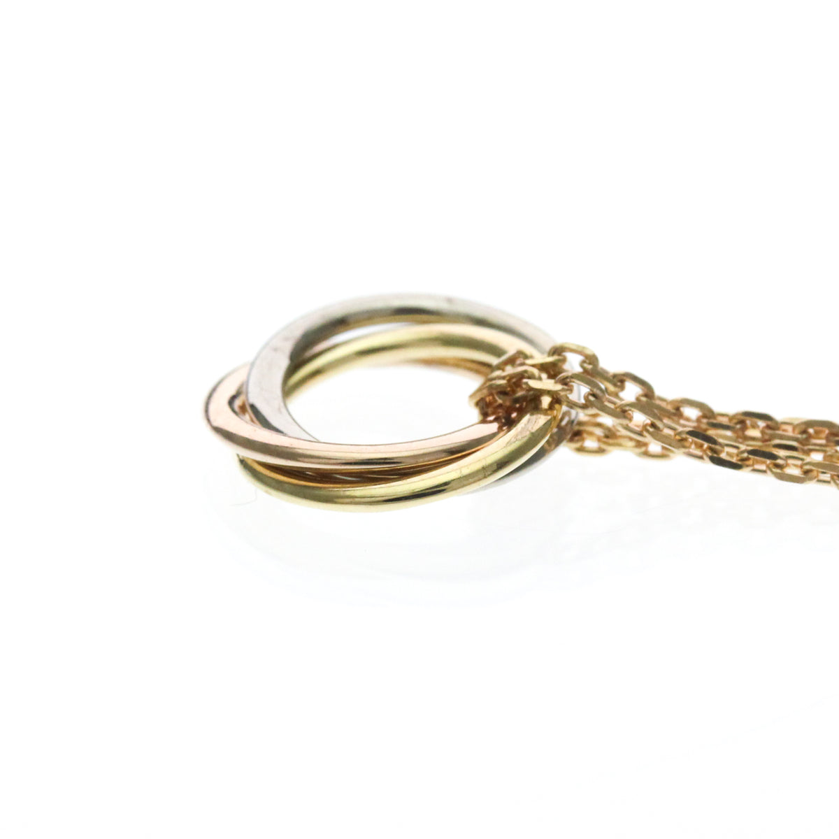 Cartier Trinity Choker 18K Tricolor Gold Gold Gold Necklace Jewelry (Pre-Owned)