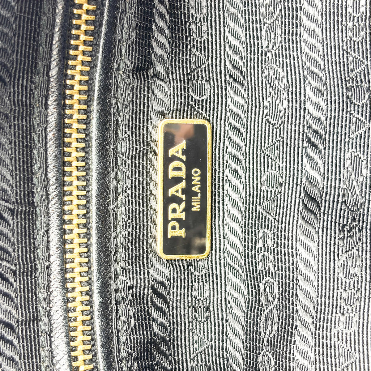 Prada Re-Edition 1995 Chain Quilted Re-Nylon Black Nylon Tote Bag Bag (Pre-Owned)