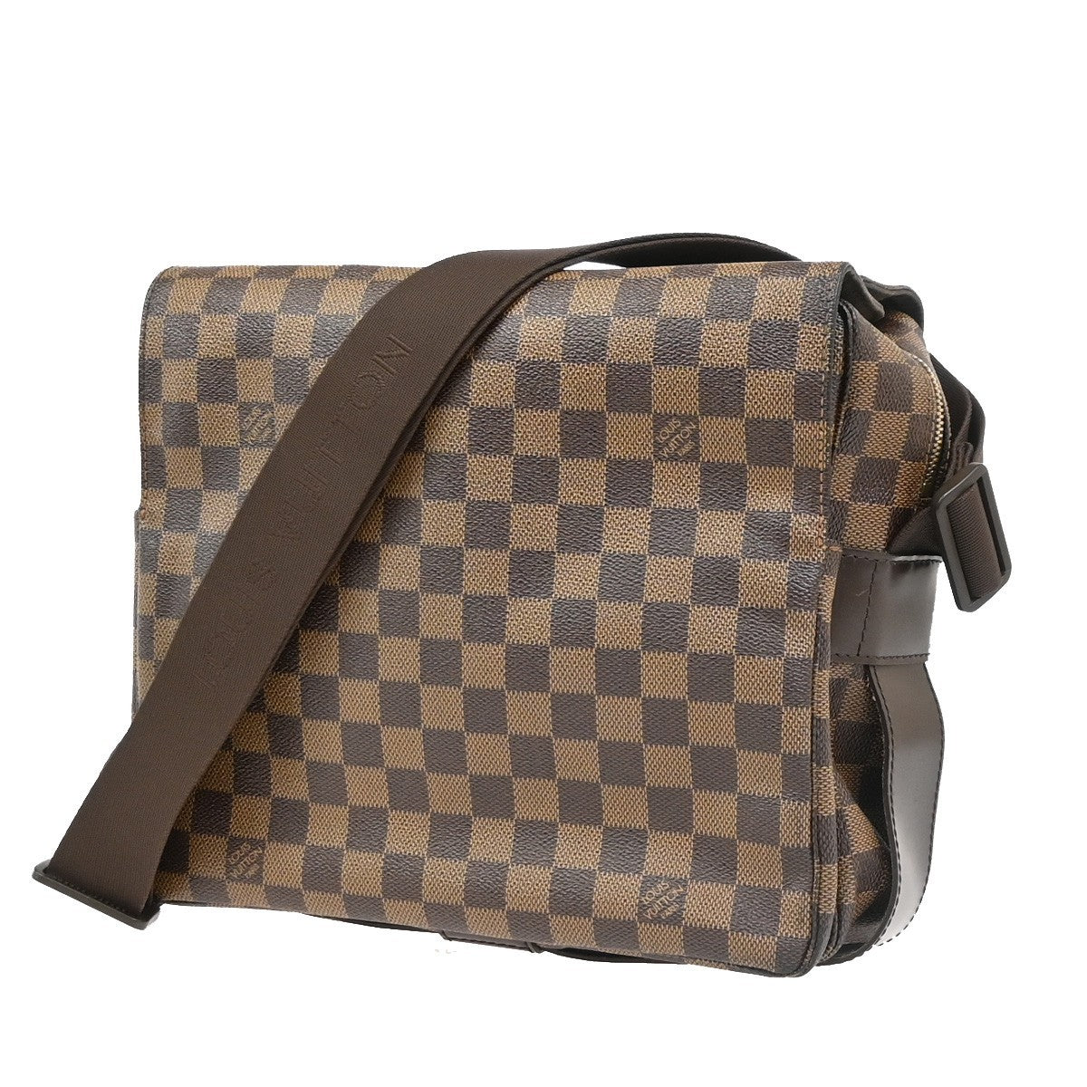 Louis Vuitton Naviglio Damier Ebene Brown Canvas Shoulder Bag Bag (Pre-Owned)