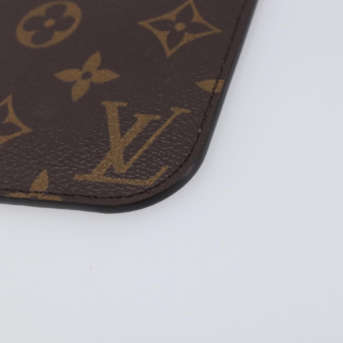 Louis Vuitton Neverfull Pochette Monogram Canvas Brown Canvas Clutche & Pouche Bag (Pre-Owned)