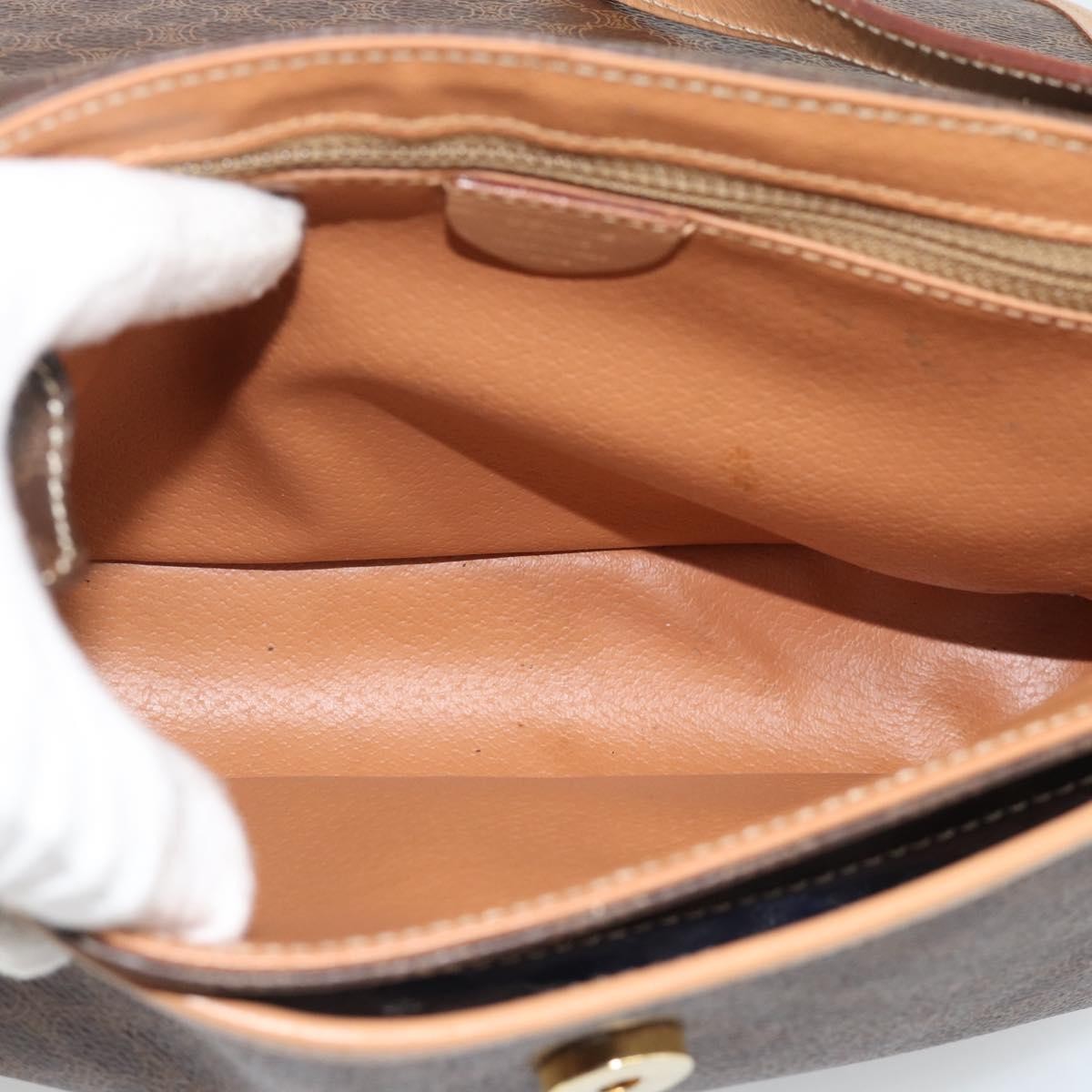 Celine Macadam Canvas Brown Canvas Shoulder Bag Bag (Pre-Owned)