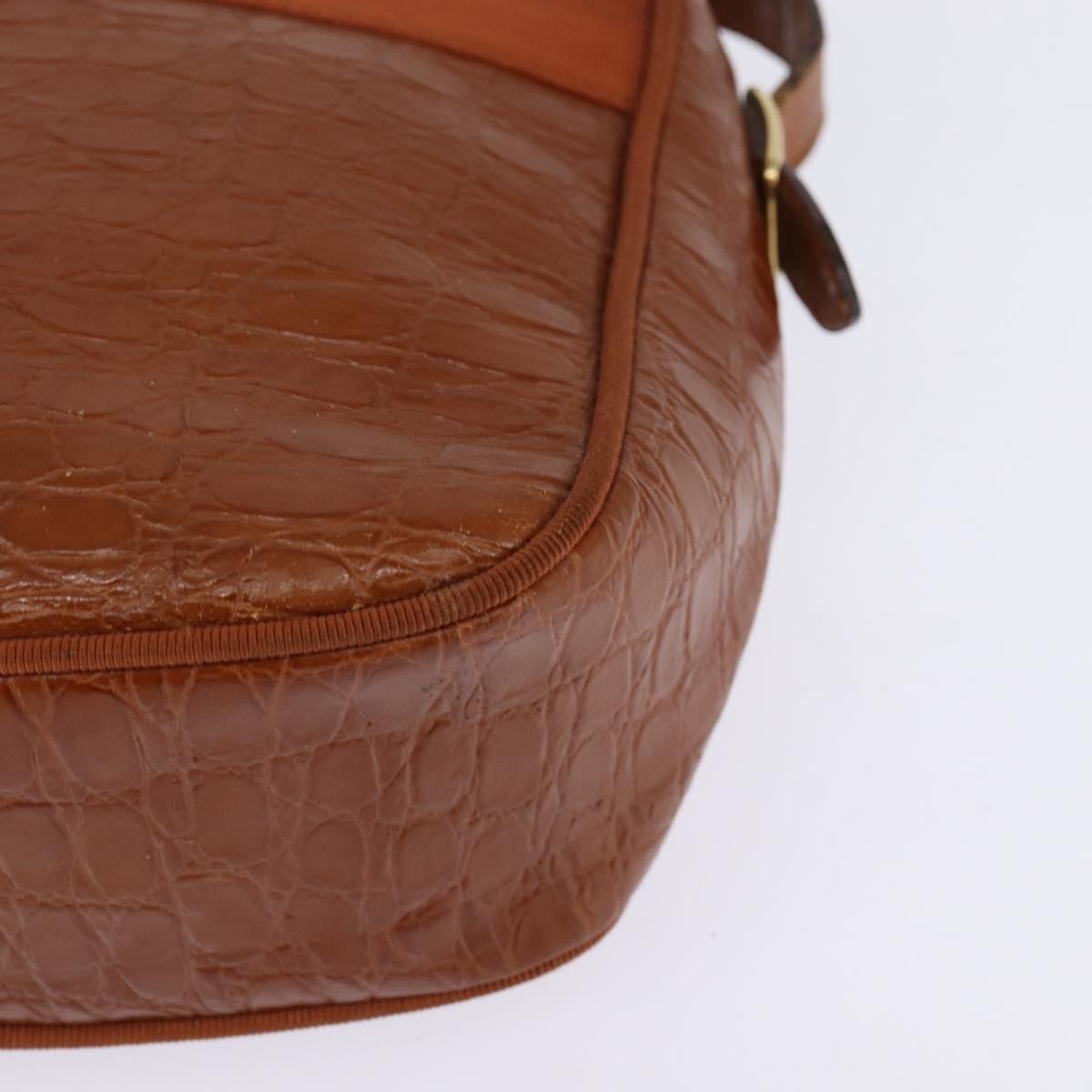 Salvatore Ferragamo Vala Leather Brown Leather Shoulder Bag Bag (Pre-Owned)
