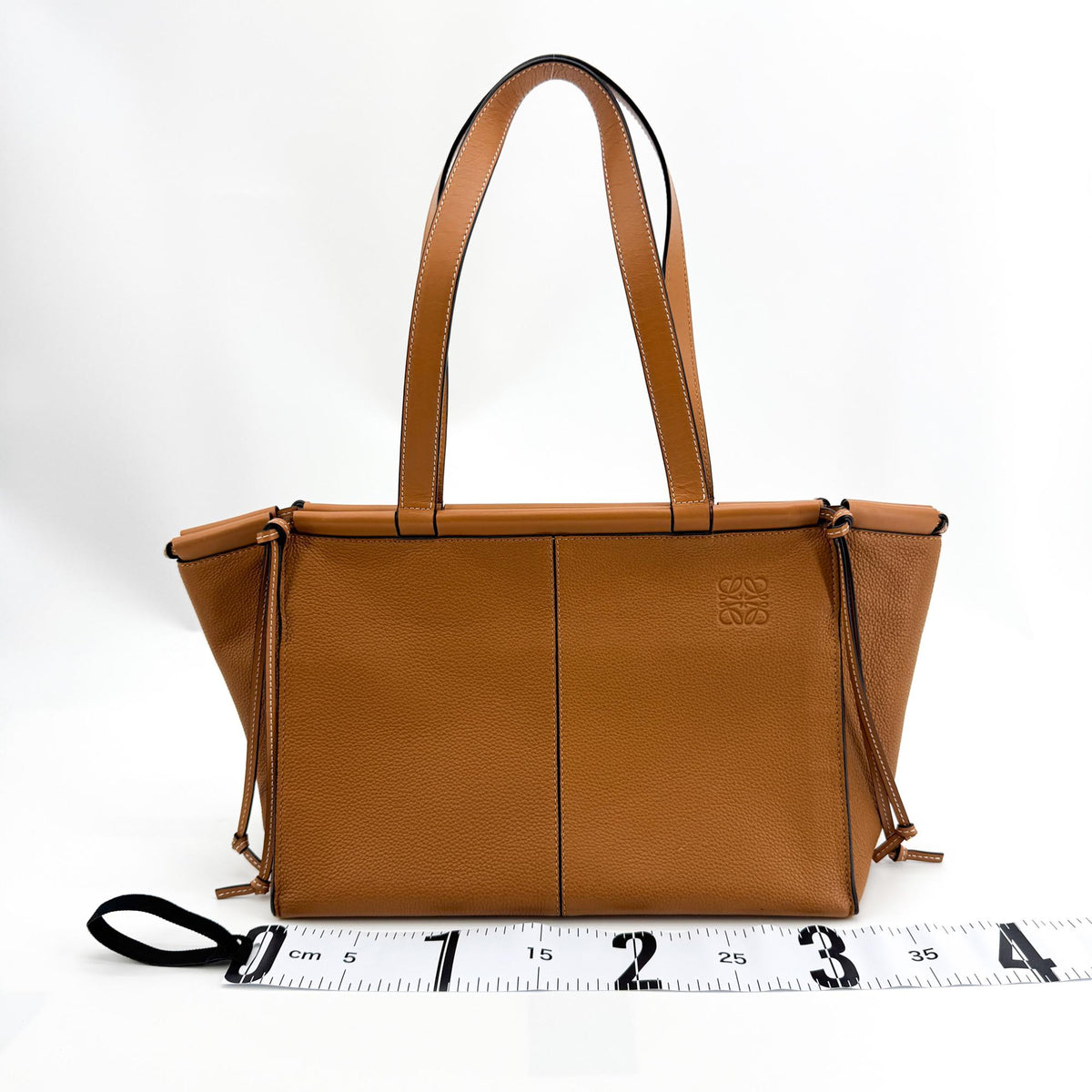 Loewe Cushion Leather Brown Leather Tote Bag Bag (Pre-Owned)