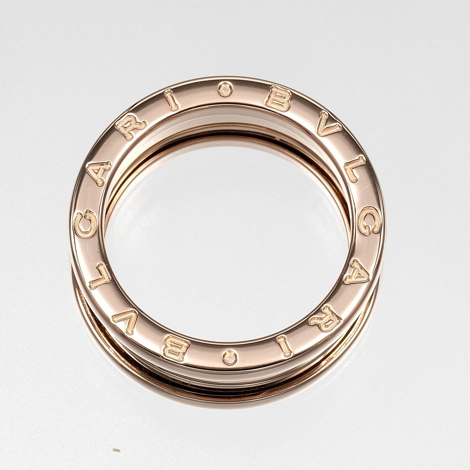 Bvlgari B.Zero1 Three Band 18K Rose Gold Gold Pink_Gold Ring Jewelry (Pre-Owned)