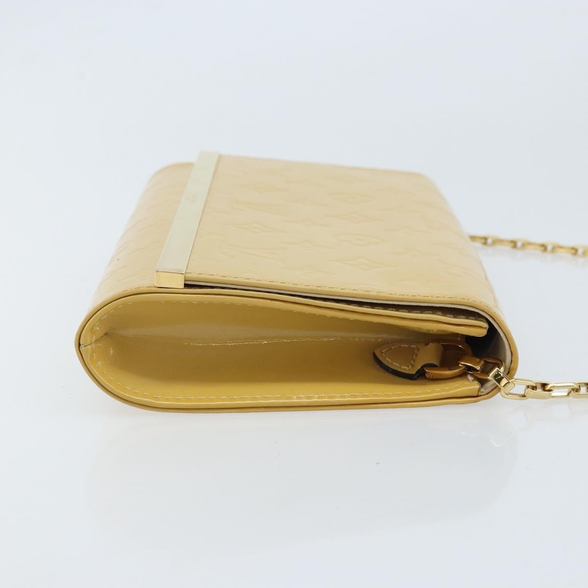 Louis Vuitton Ana Monogram Vernis Yellow Patent_Leather Handbag (Pre-Owned)