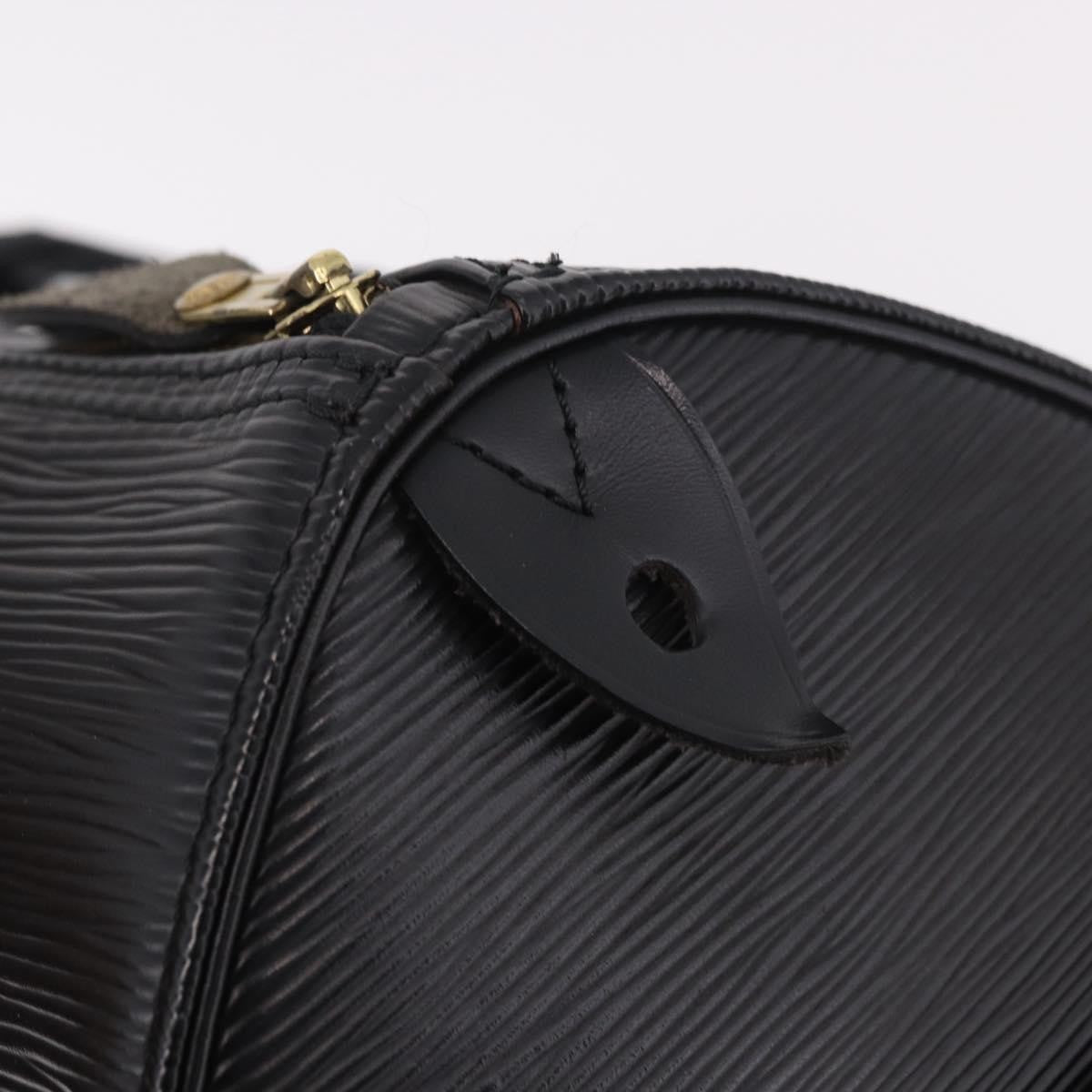 Louis Vuitton Speedy Epi Leather Black Leather Handbag (Pre-Owned)