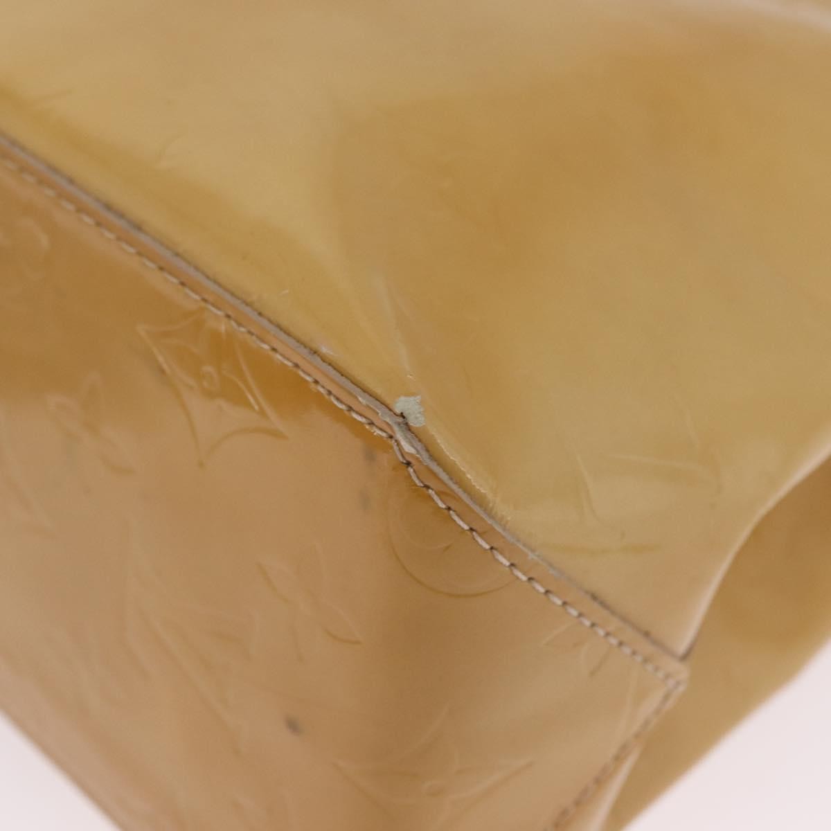 Louis Vuitton Reade Monogram Vernis Beige Patent_Leather Handbag (Pre-Owned)