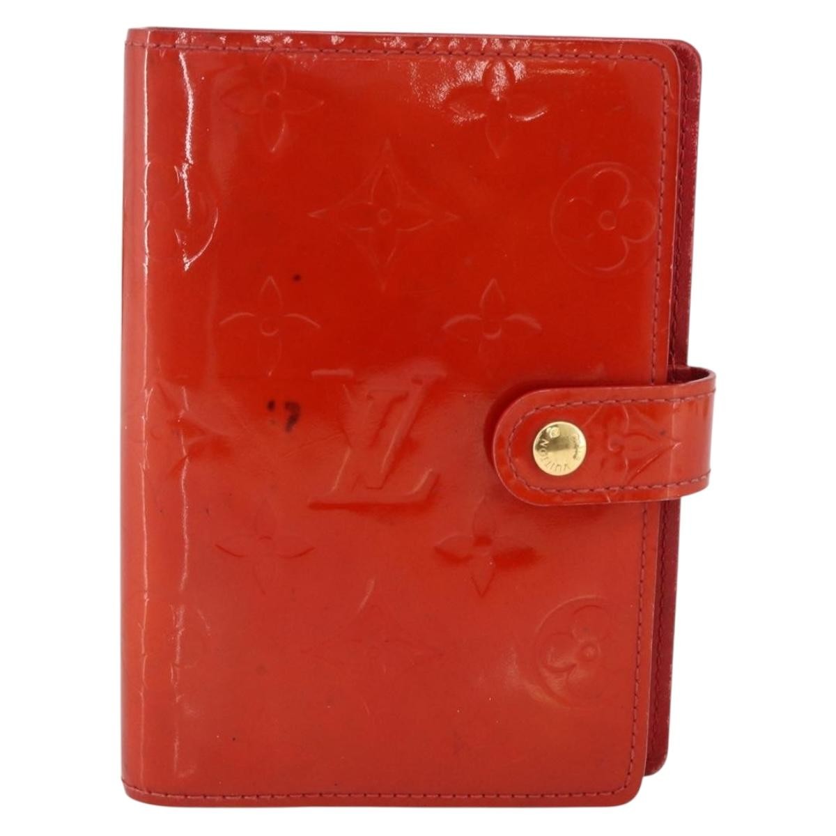 Louis Vuitton Agenda Cover Patent Leather Red Patent_Leather Clutche & Pouche Bag (Pre-Owned)