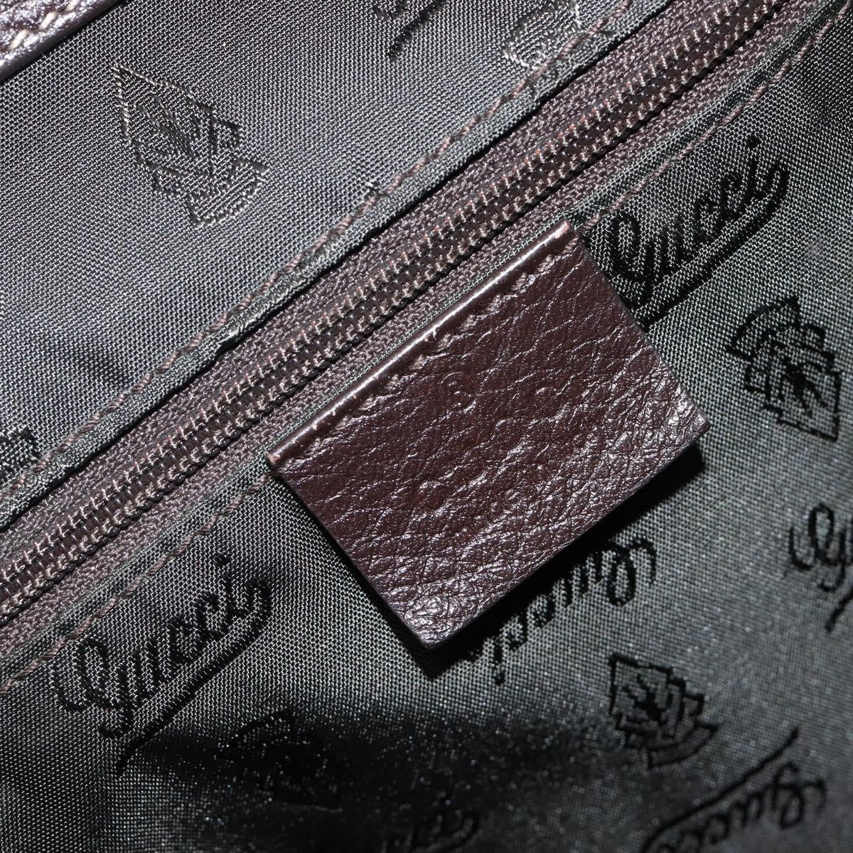 Gucci New Ladies Web Hobo Guccissima Leather Brown Leather Shoulder Bag Bag (Pre-Owned)