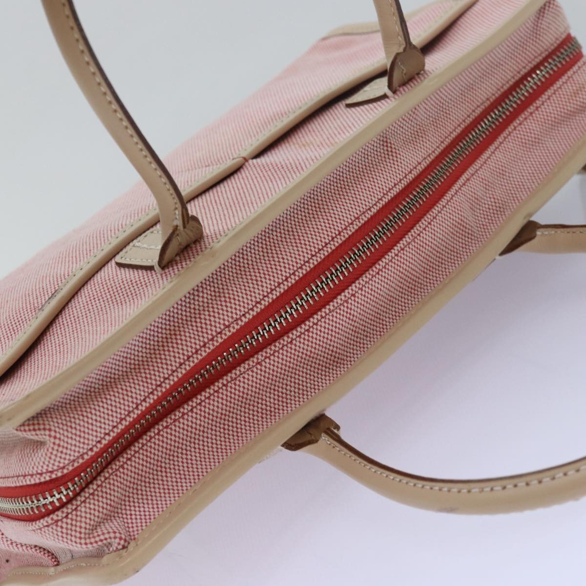 Burberry Blue Label Canvas Pink Canvas Handbag (Pre-Owned)