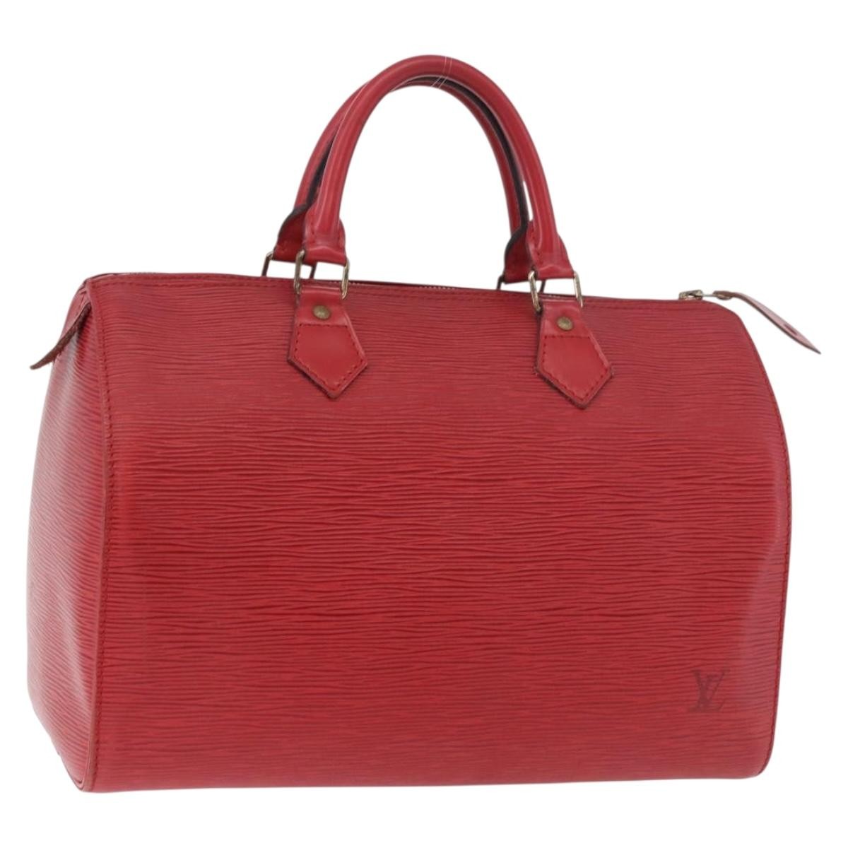 Louis Vuitton Speedy Epi Leather Red Leather Handbag (Pre-Owned)