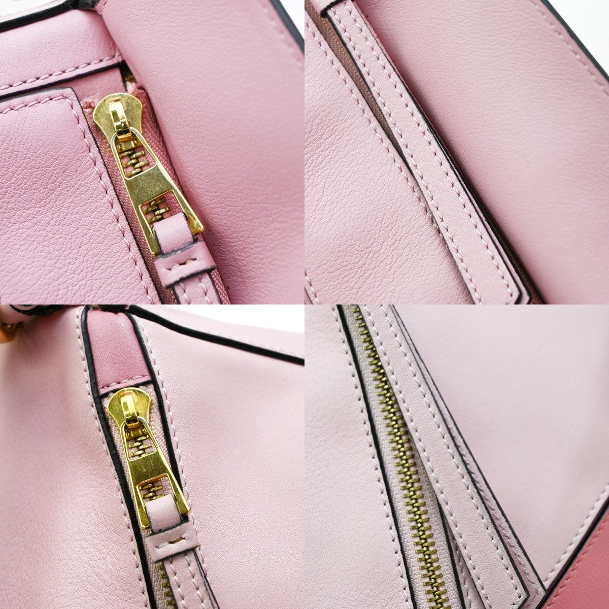 Loewe Puzzle Leather Pink Leather Handbag (Pre-Owned)