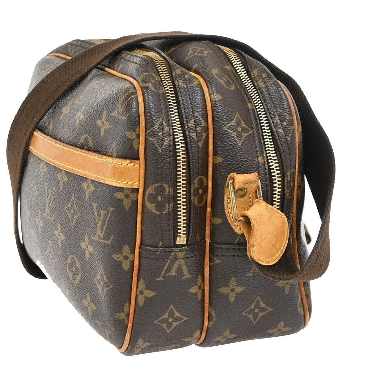 Louis Vuitton Reporter Monogram Canvas Brown Canvas Shoulder Bag Bag (Pre-Owned)