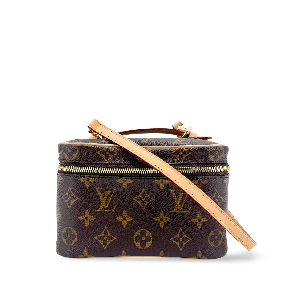 Louis Vuitton Nice Vanity Case Monogram Canvas Brown Canvas Handbag (Pre-Owned)