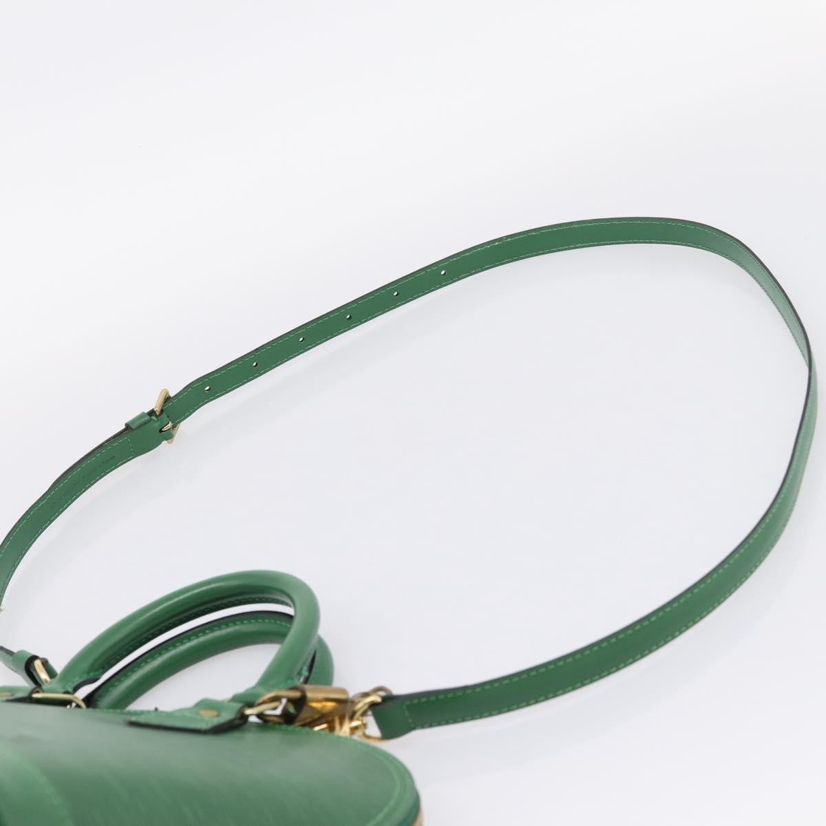 Louis Vuitton Alma Epi Leather Green Leather Handbag (Pre-Owned)