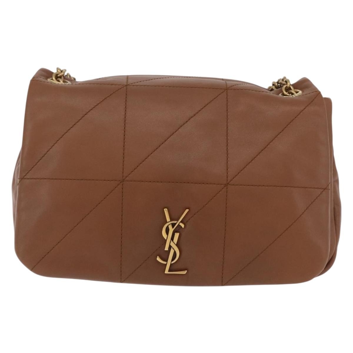 Saint Laurent Jamie 4.3 Quilted Leather Brown Leather Shoulder Bag Bag (Pre-Owned)