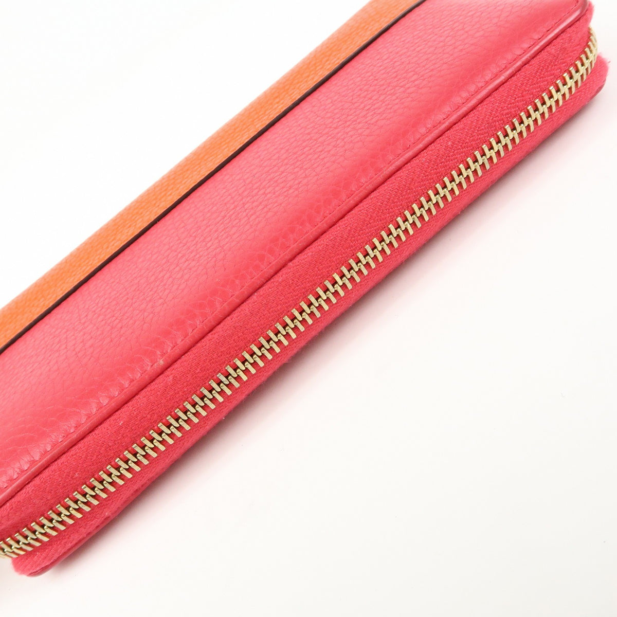 Gucci Bamboo Tassel Zip Leather Pink Leather Wallets Accessory (Pre-Owned)