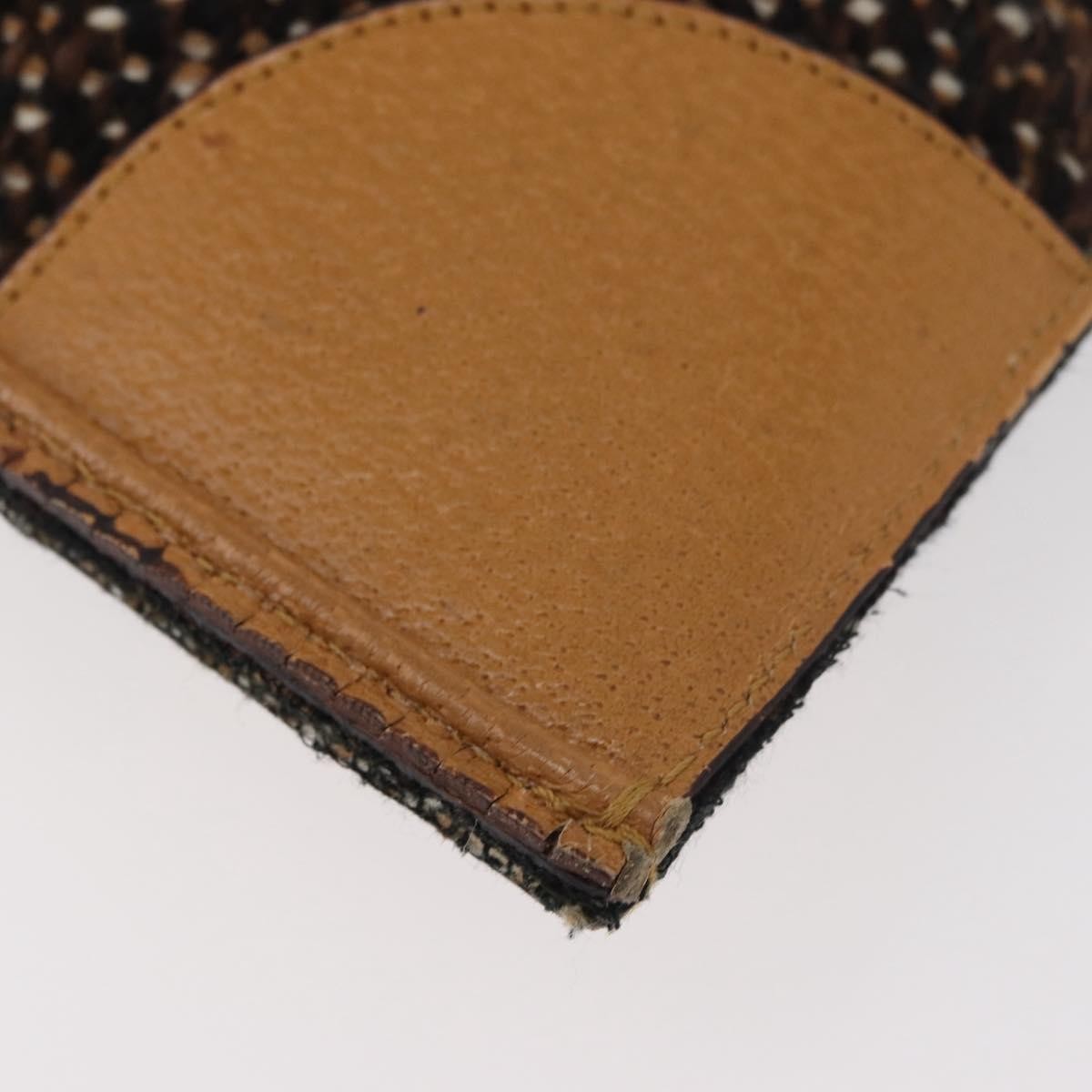 Prada Convertible Open Tweed Brown Canvas Tote Bag Bag (Pre-Owned)