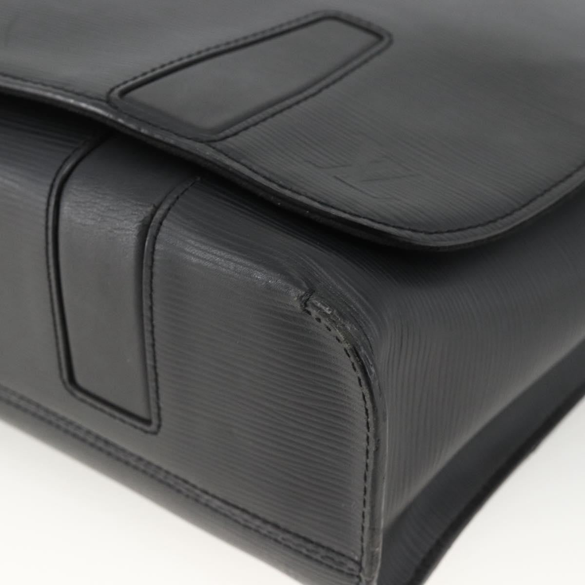 Louis Vuitton Harrington Messenger Epi Leather Black Leather Handbag (Pre-Owned)