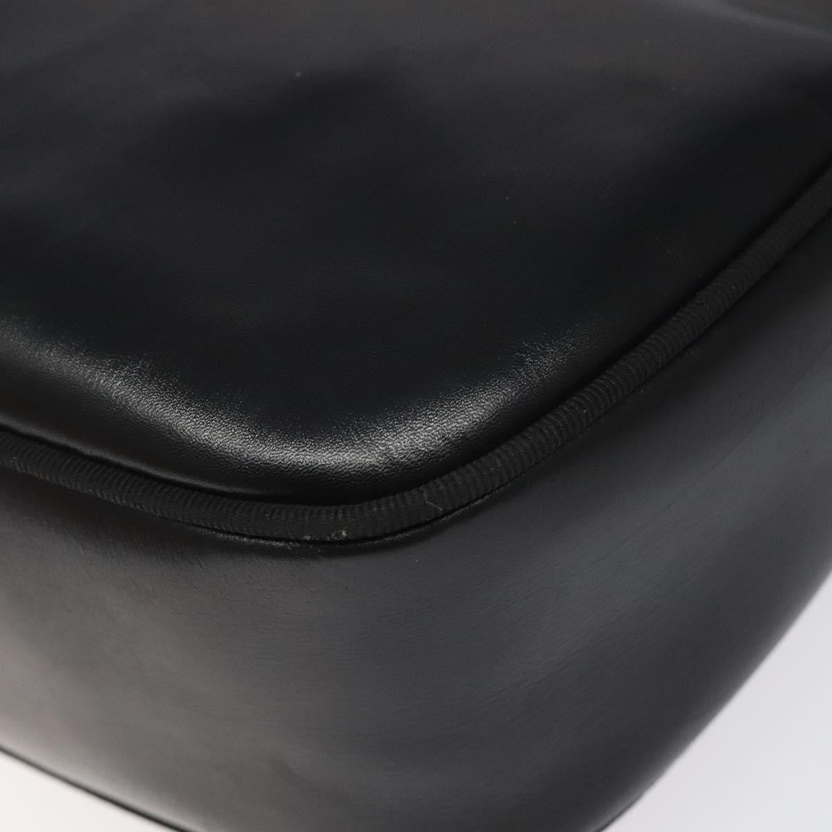 Salvatore Ferragamo Vara Bow Camera Leather Black Leather Shoulder Bag Bag (Pre-Owned)