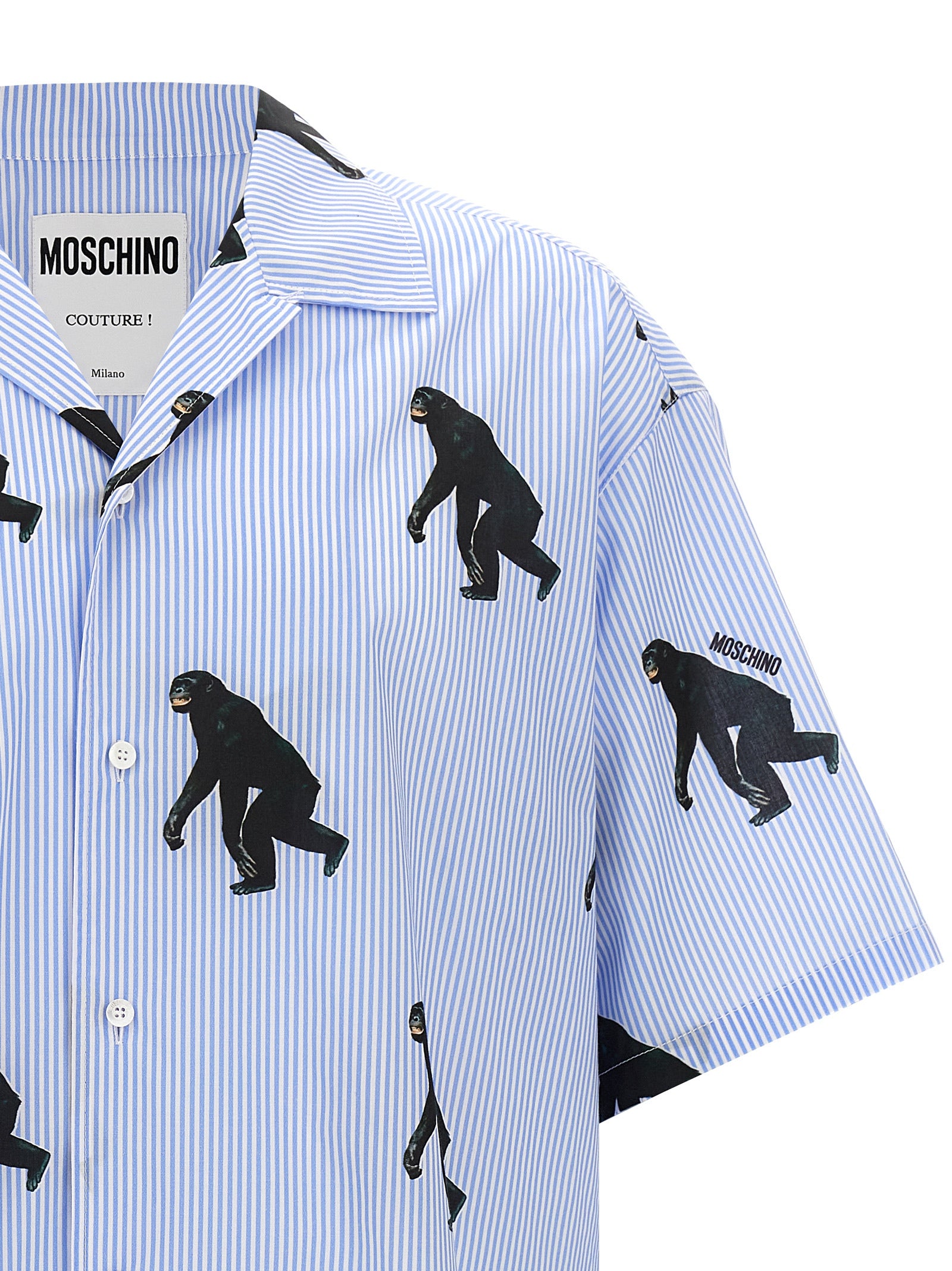 Moschino Men's Scimpanzé Print Shirt