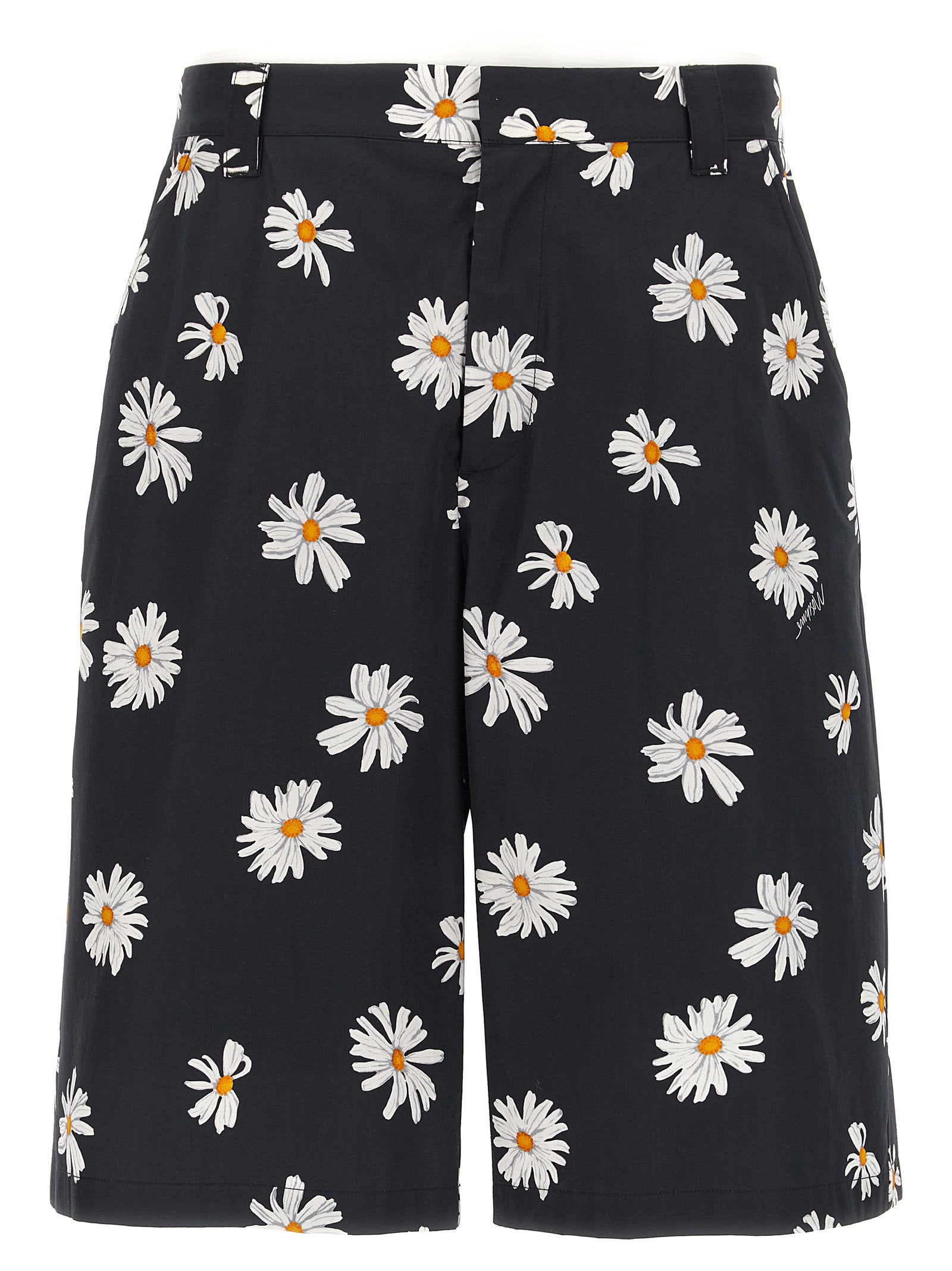 Moschino Men's Margherite Print Bermuda Shorts