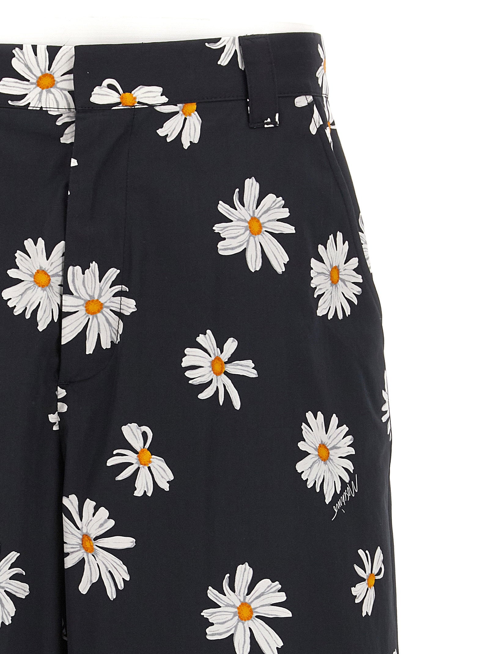Moschino Men's Margherite Print Bermuda Shorts