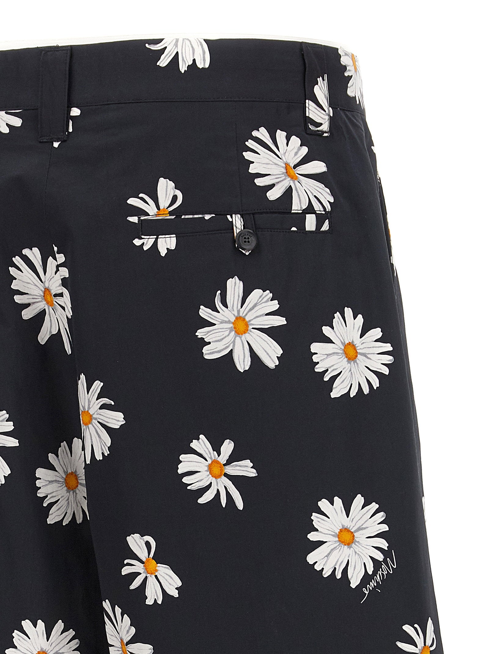 Moschino Men's Margherite Print Bermuda Shorts