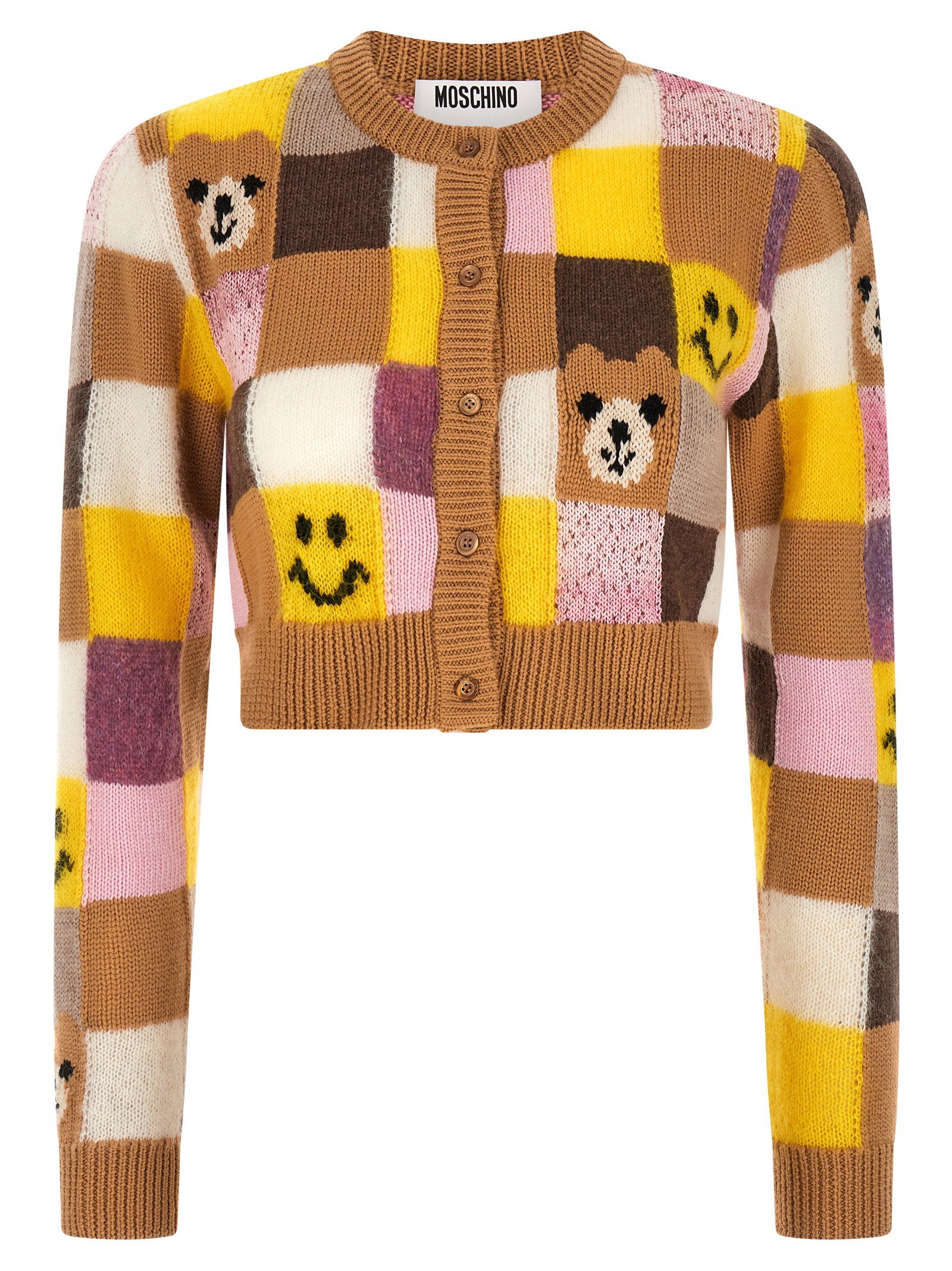 Smiley® E Moschino Women's Teddy Bear Cardigan
