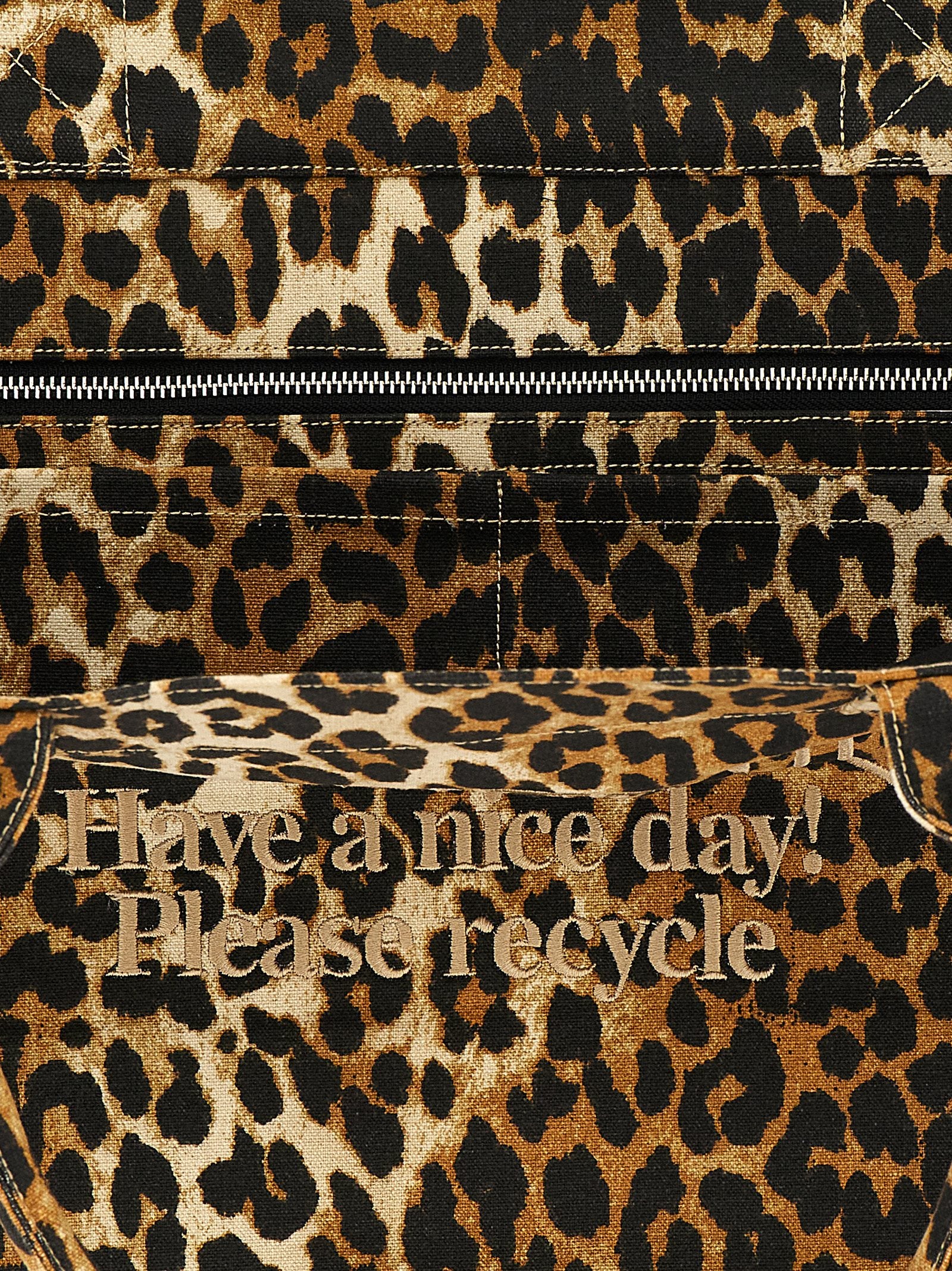 Ganni Women's Leopard Xxl Shopping Bag