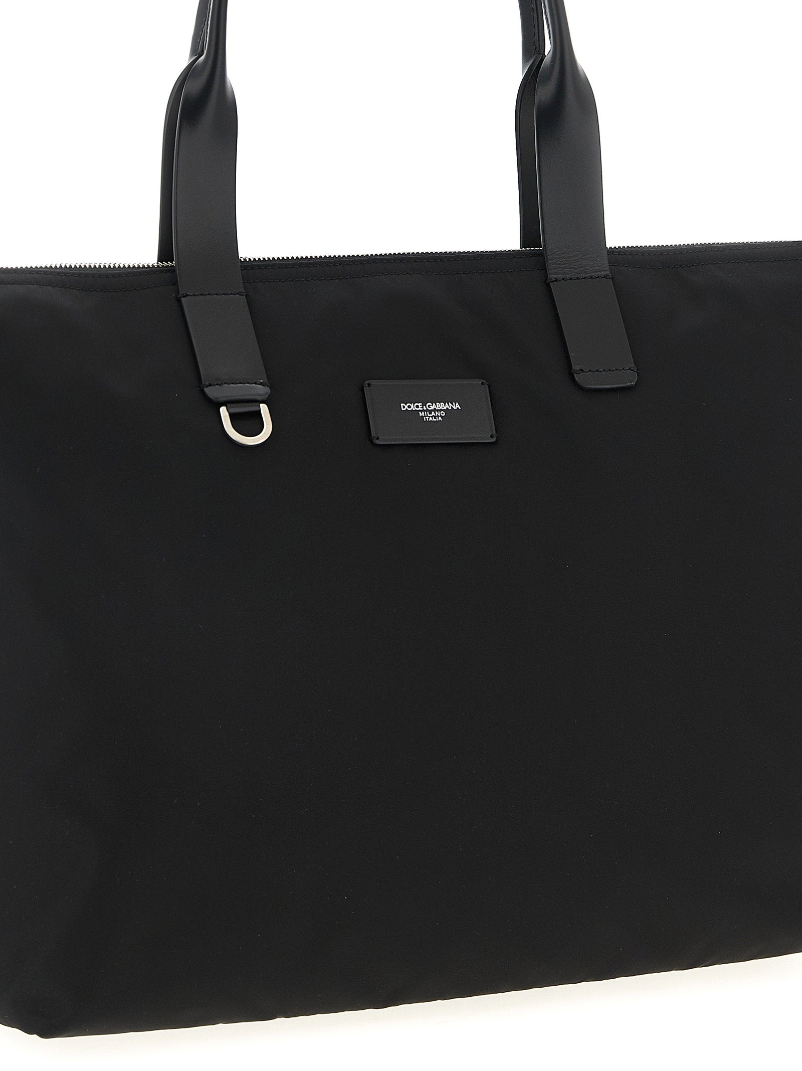 Dolce & Gabbana Men's Media Logo Patch Shopping Bag