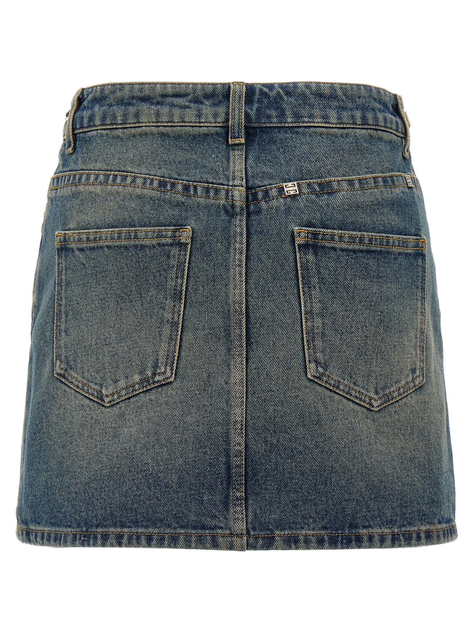 Givenchy Women's Denim Mini Skirt