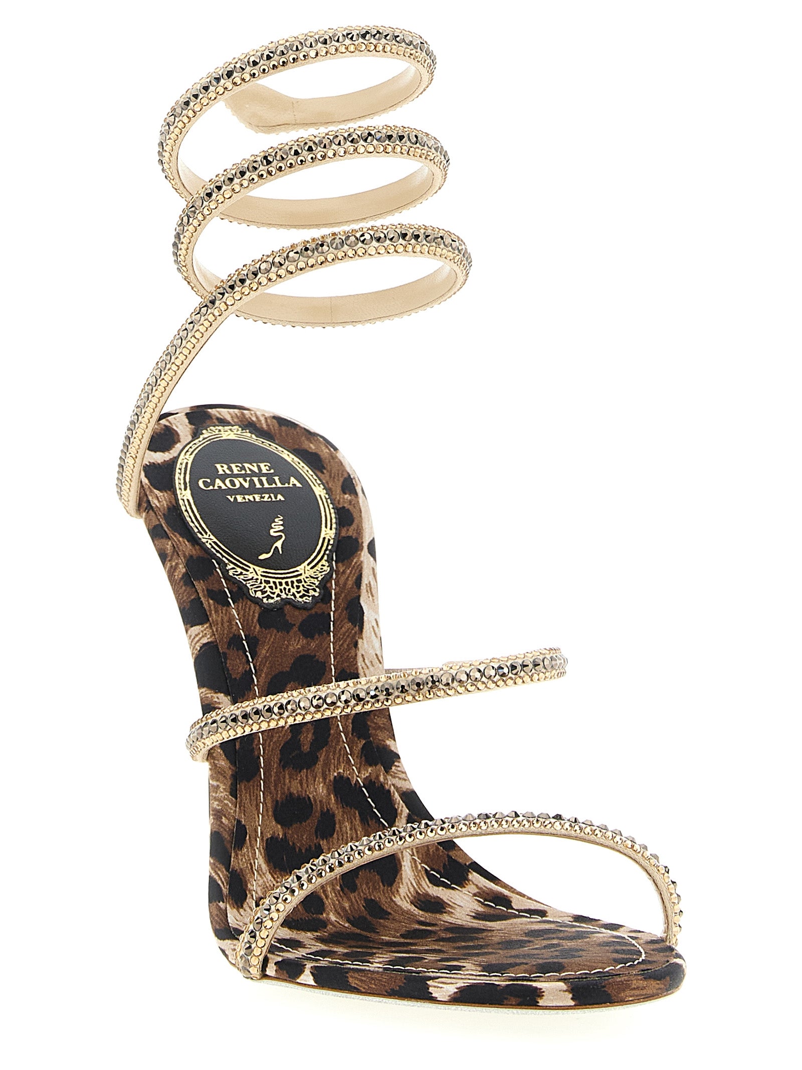René Caovilla Women's Cleo Leopard Sandals
