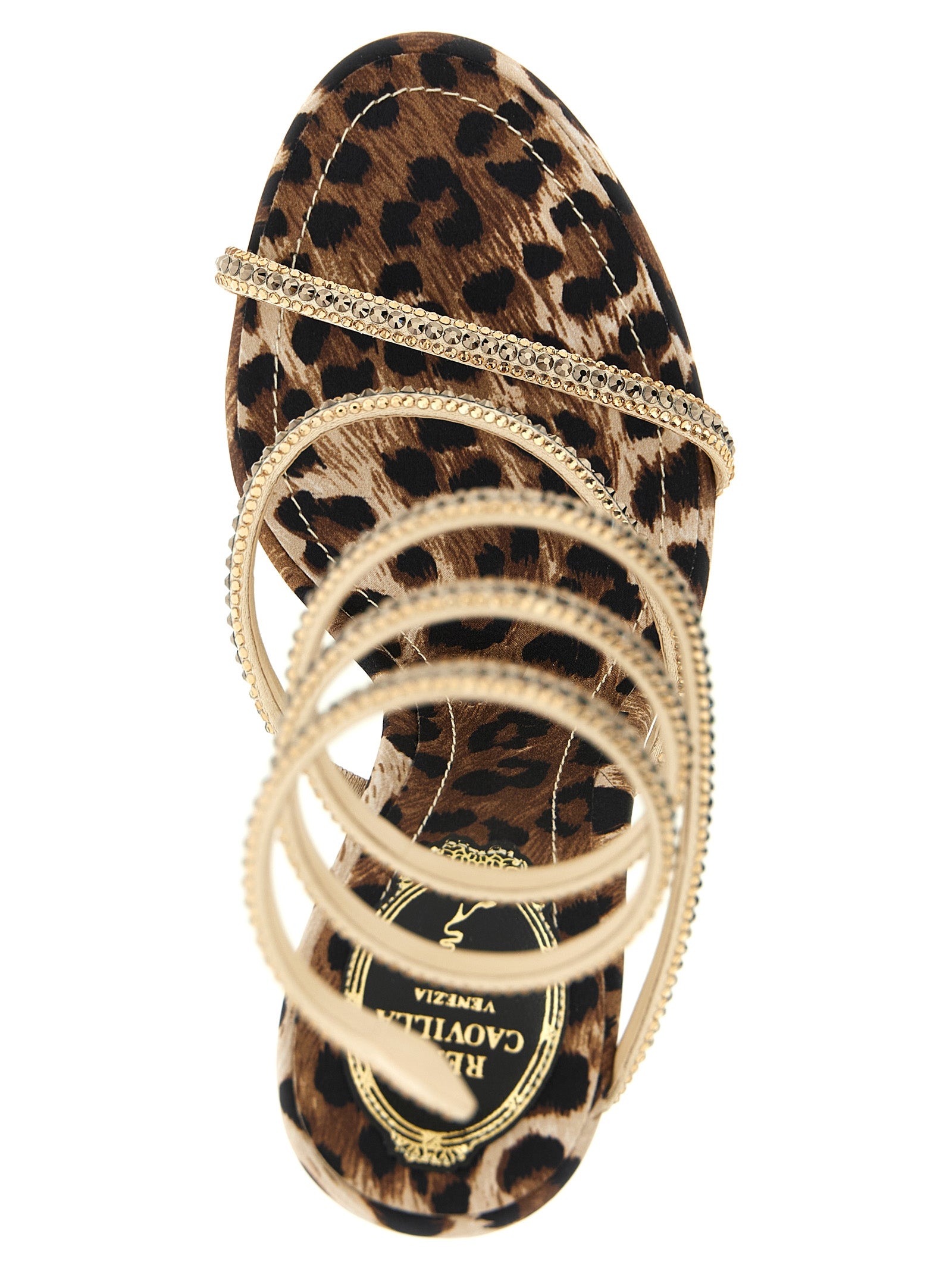 René Caovilla Women's Cleo Leopard Sandals