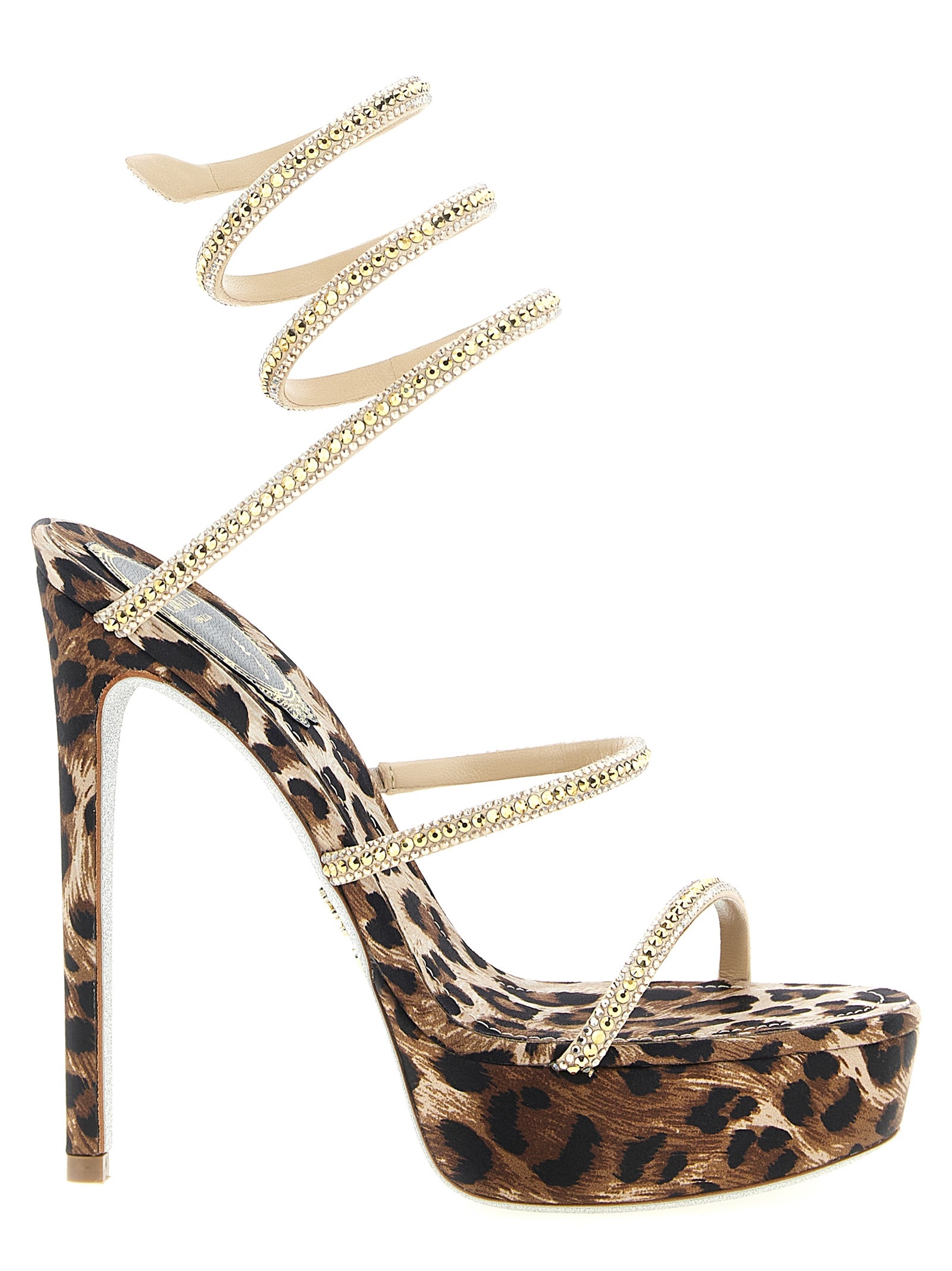 René Caovilla Women's Cleo Leopard Sandals