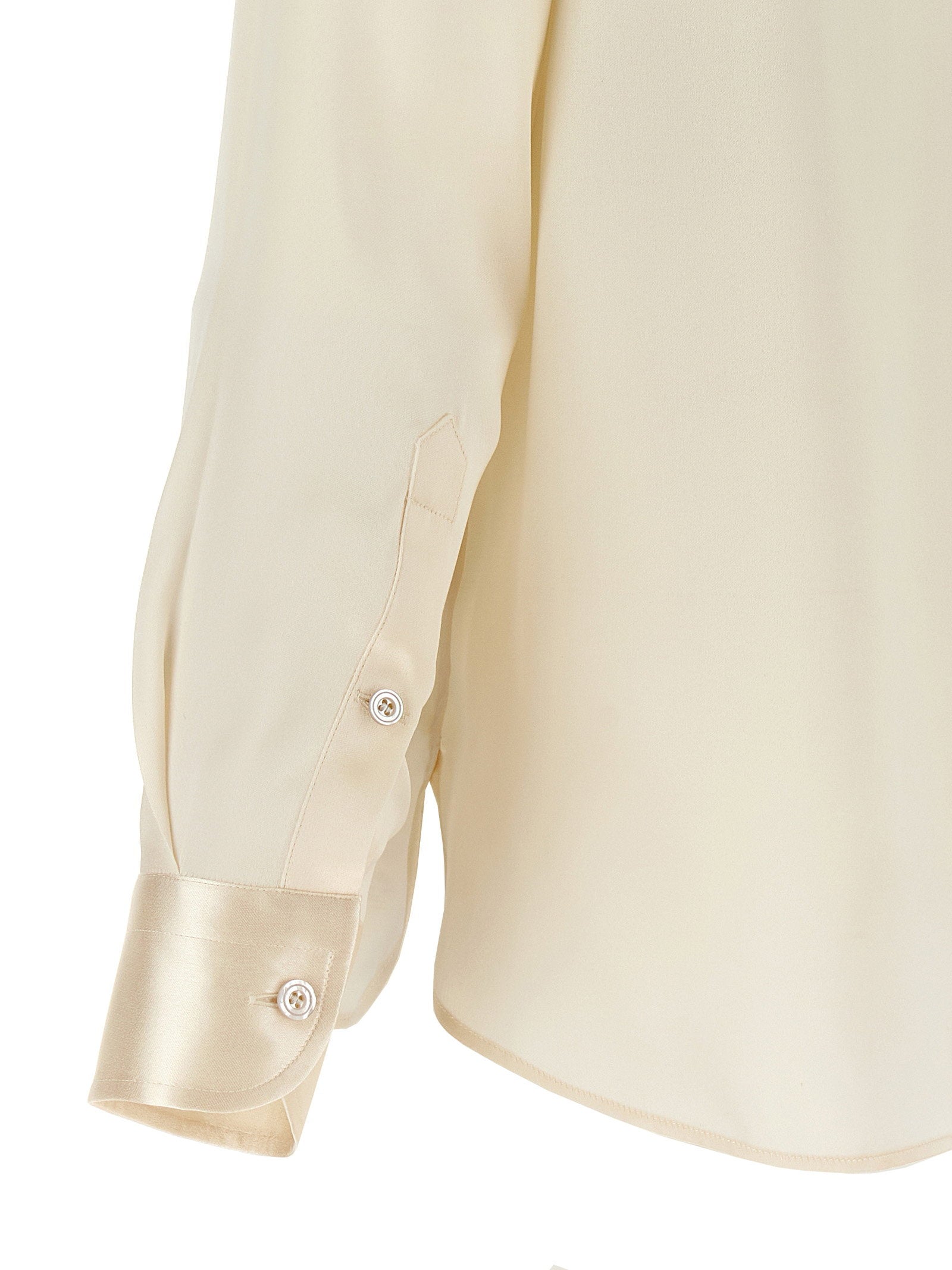 Tom Ford Women's Pleated Plastron Shirt