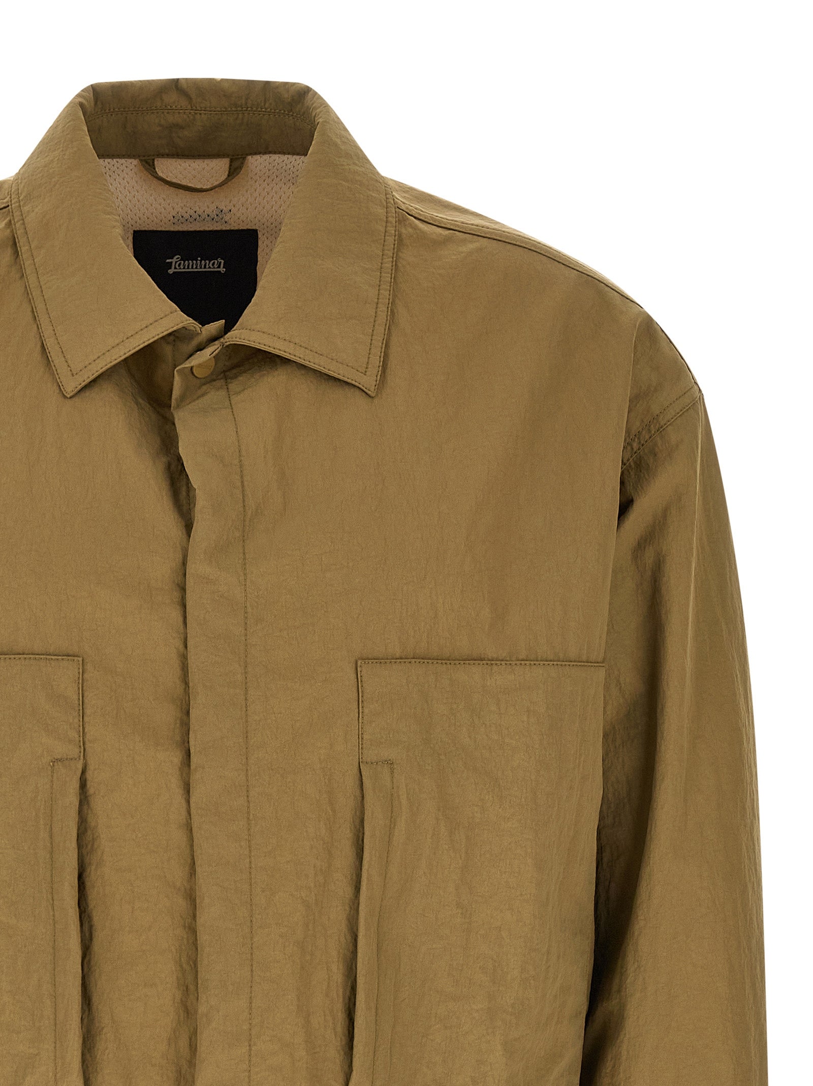 Laminar Men's Shacket Rippled Effect