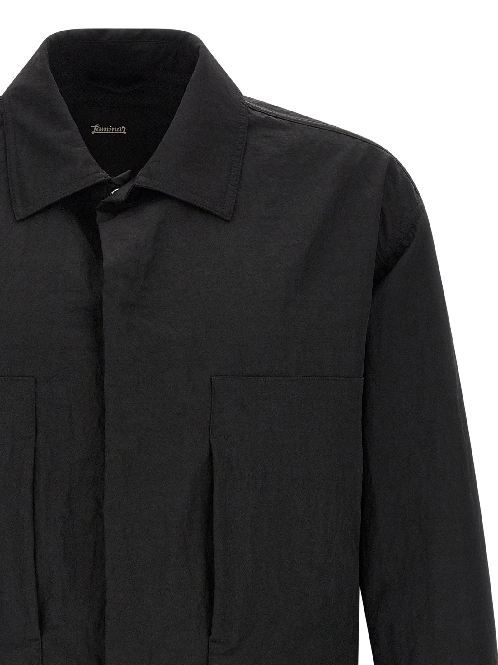 Laminar Men's Shacket Rippled Effect