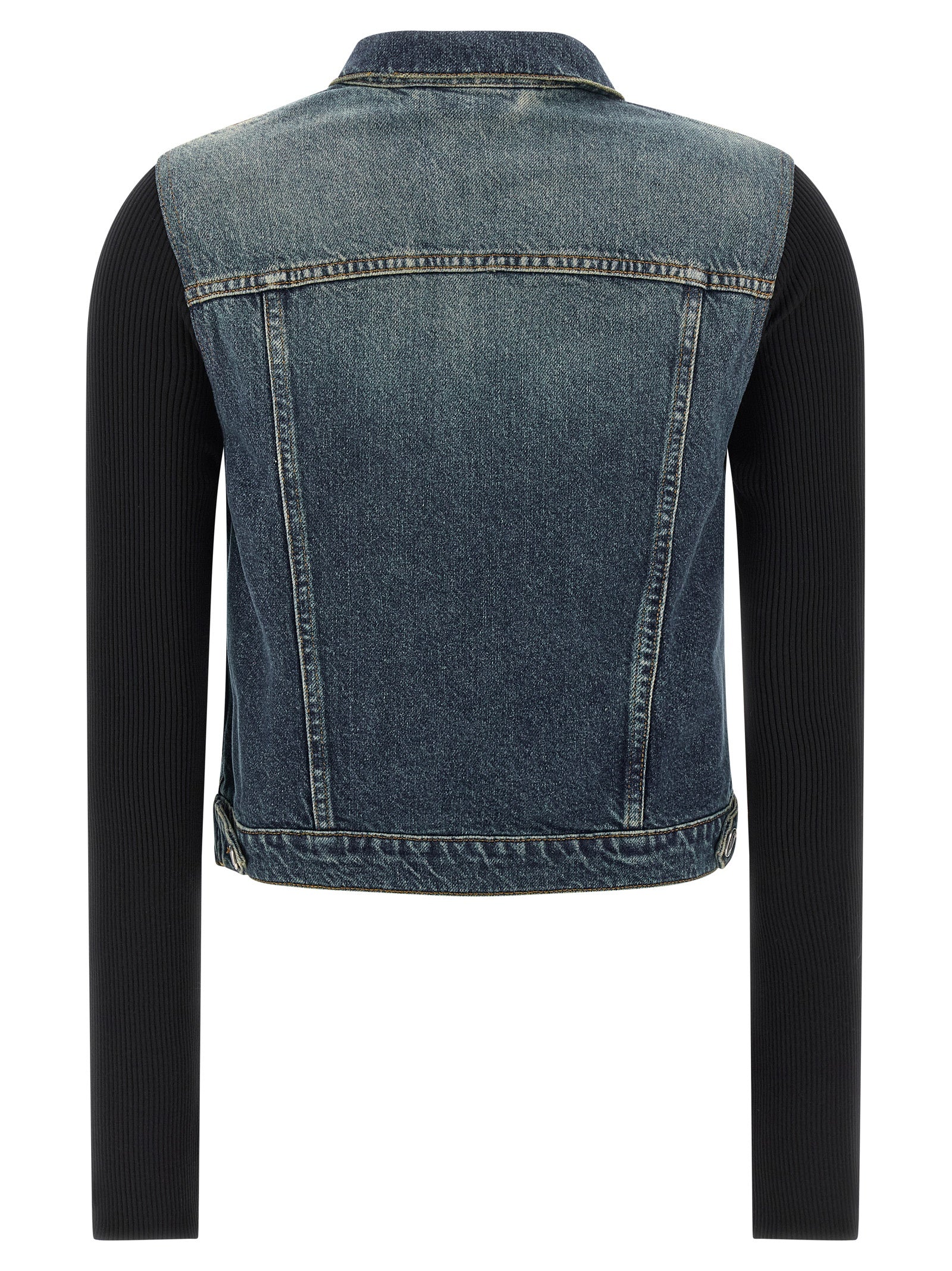 Coperni Women's Hybrid Rib Denim Jacket