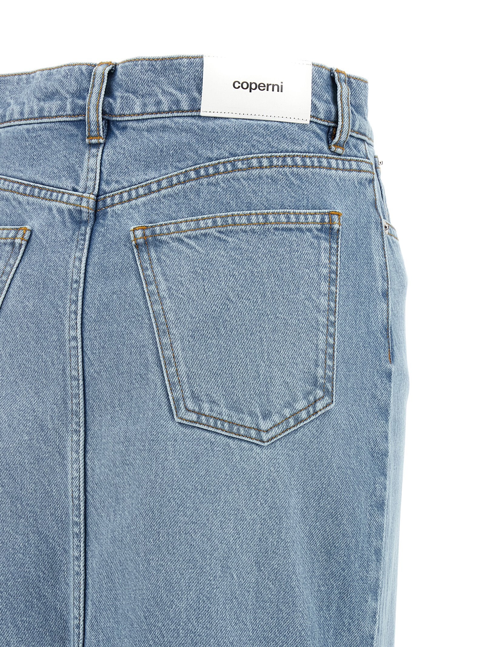 Coperni Women's One-Leg Denim Skirt