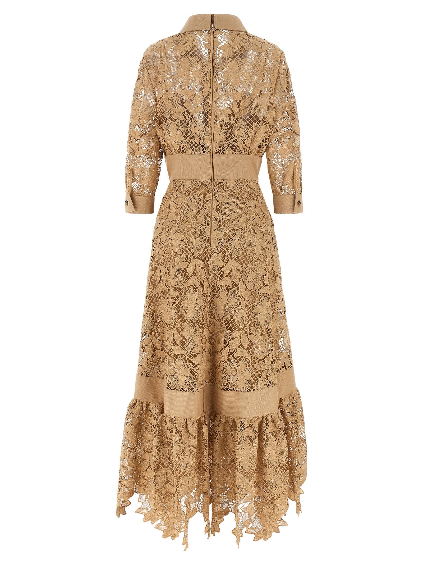 Elie Saab Women's Floral Macramé Dress