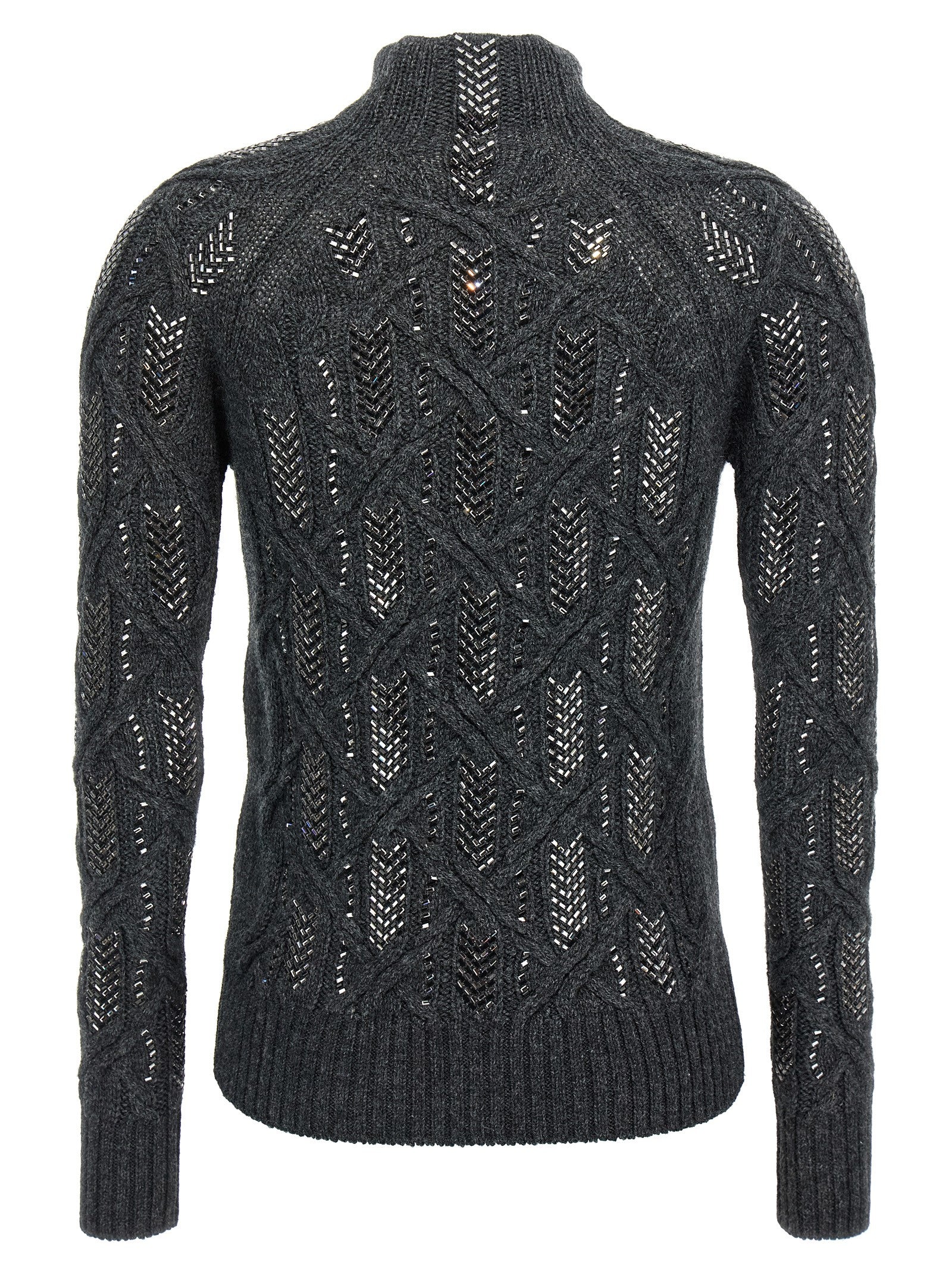 Ermanno Scervino Women's Crystal Braid Sweater