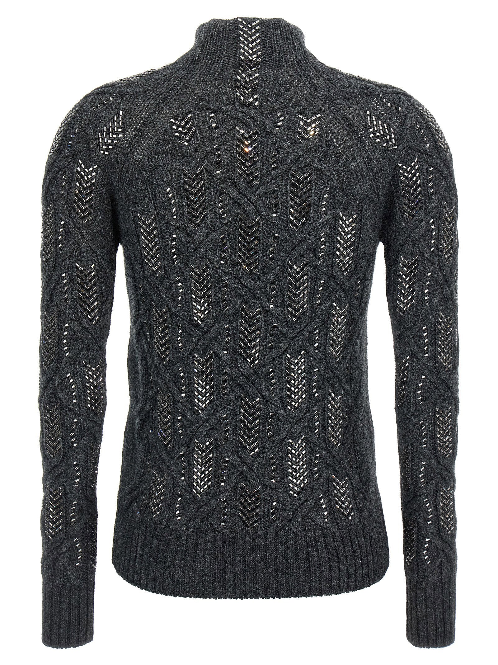 Ermanno Scervino Women's Crystal Braid Sweater