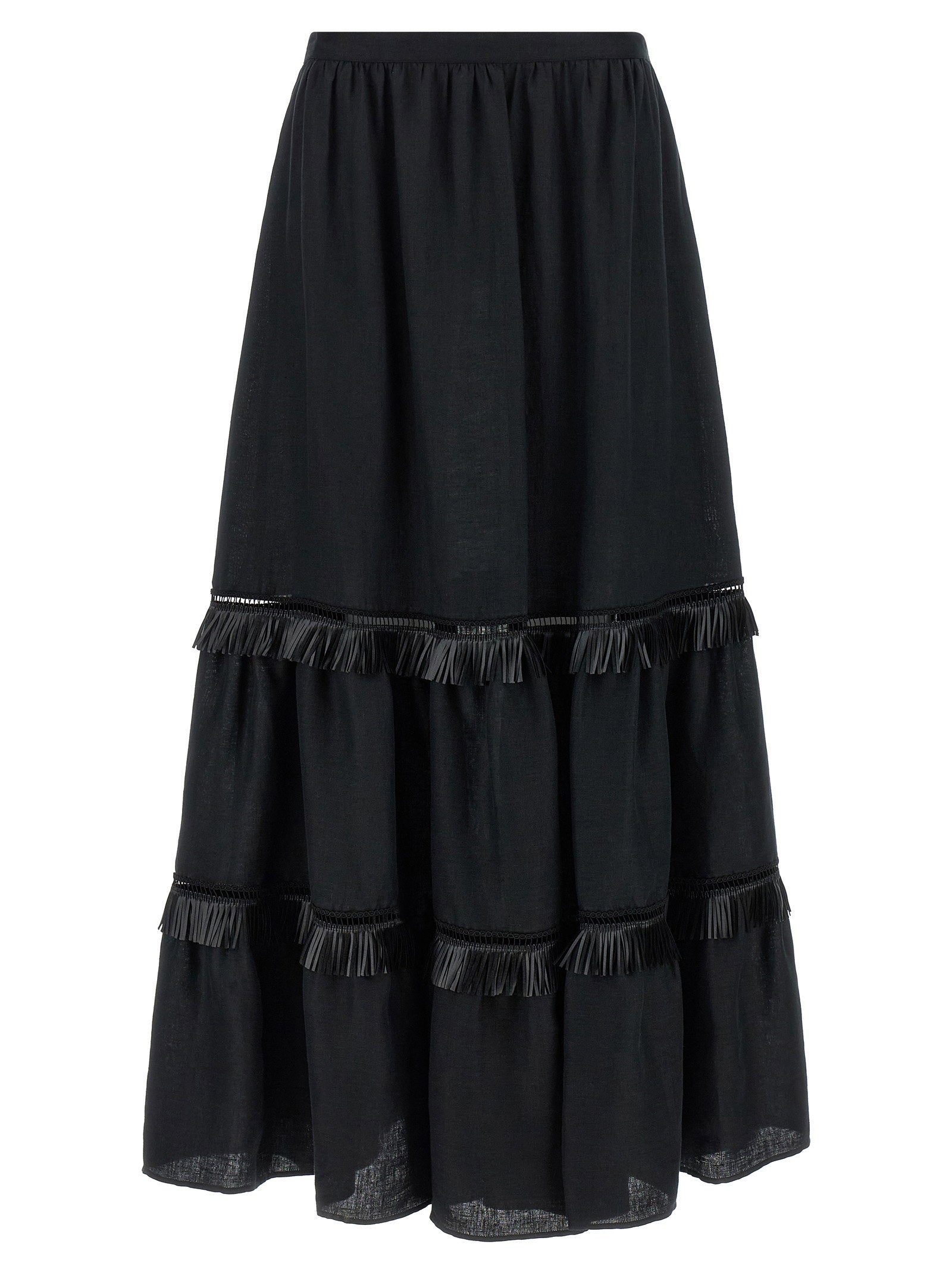 Kiton Women's Fringed Skirt